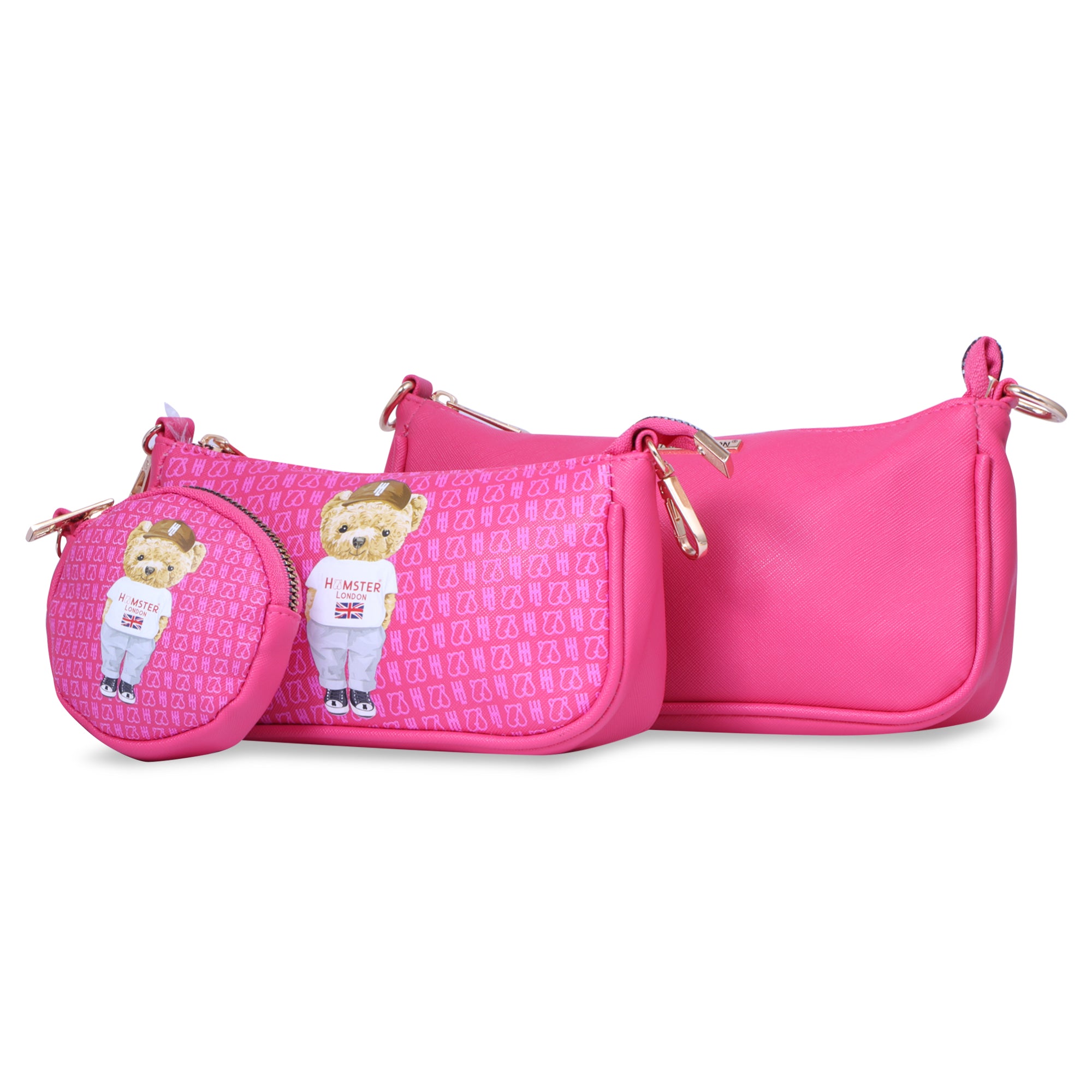 Hamster London Ted H Limited Edition Pouchette Sling Hot Pink