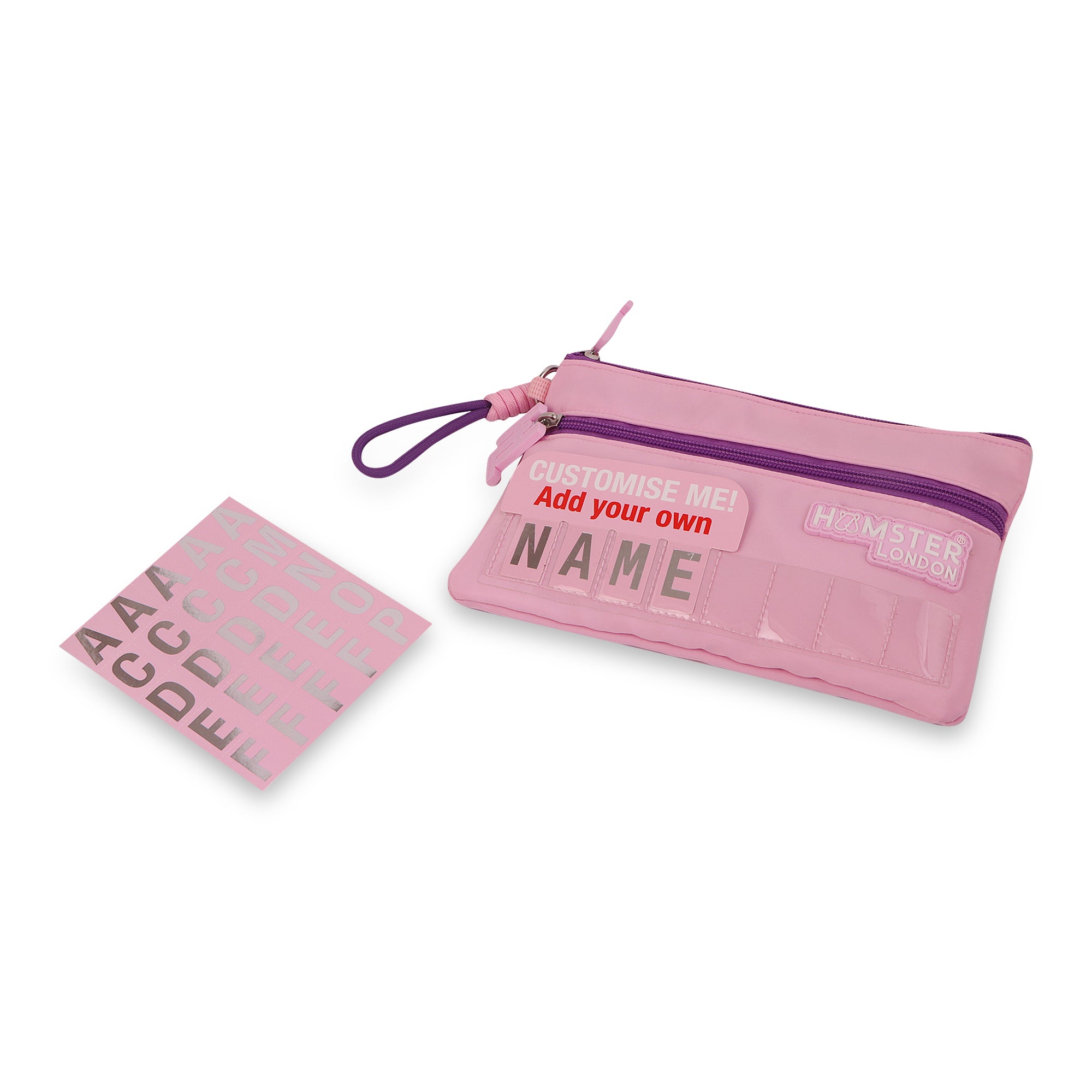 Hamster London Insider Name Pouch Pink