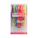 Hamster London Gift Hamper Stationery Set Mermaid + Fineliner + Scented Markers + Gel Pen + Crayon + Pouches