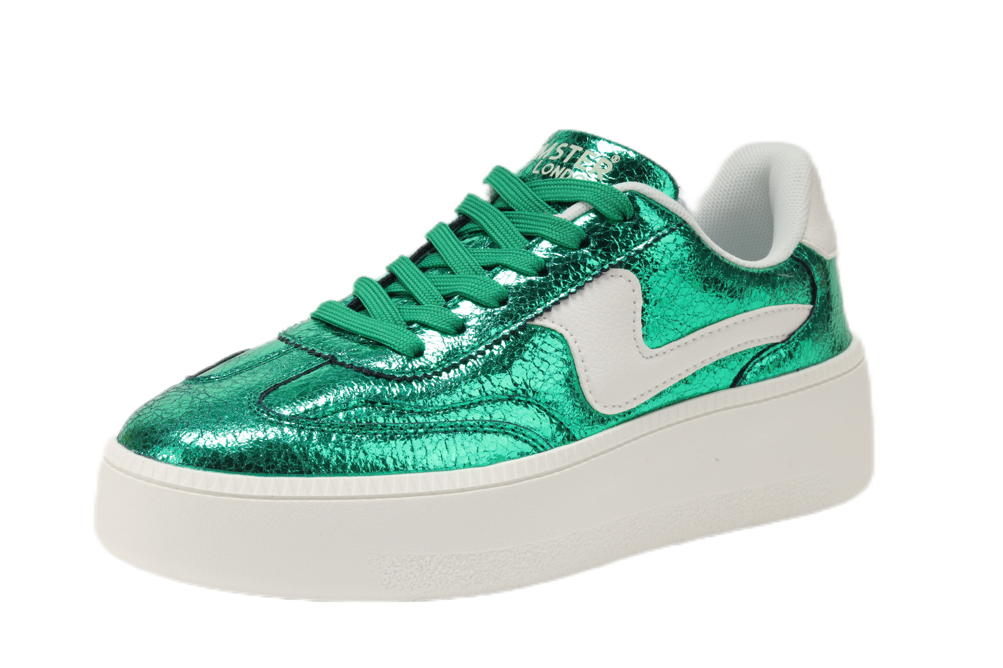 Hamster London Metallic Hot Green Party Sneakers