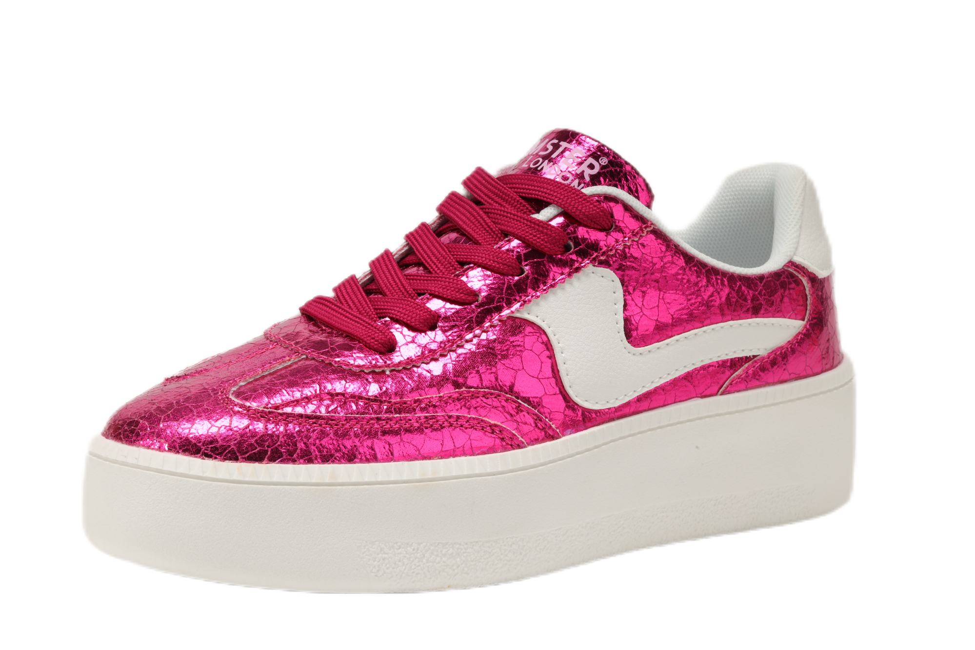 Hamster London Metallic Hot Pink Party Sneakers