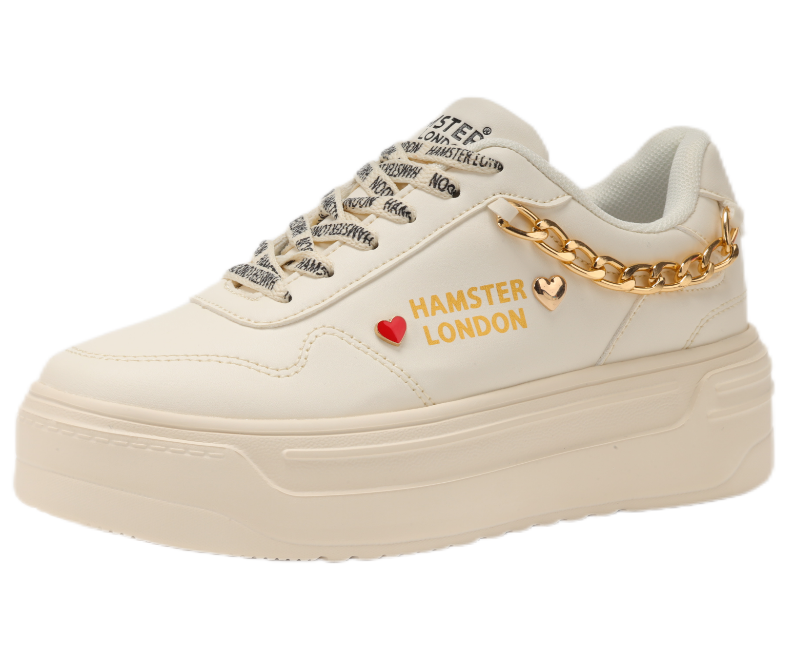 Hamster London Marcella Classic White Party Sneakers