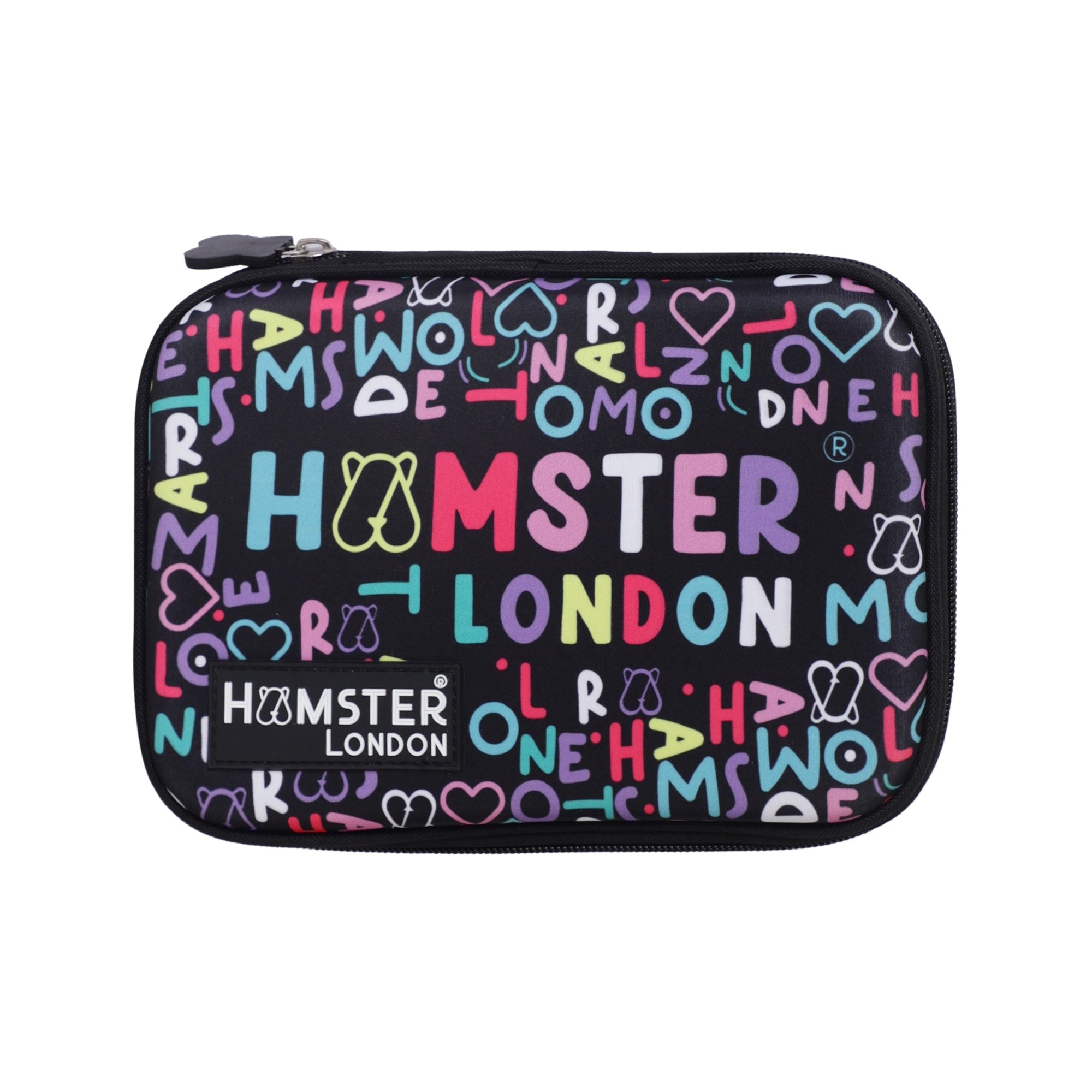 Hamster London Gift Hamper (Rainbow Chums Lunch Bag + Hardcase ,Neon Bottle , Keychain Pompom , Luggage Tag , LED Band Gamer Blue Watch)