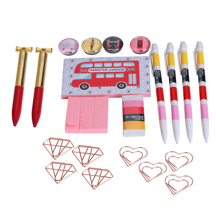Hamster London Stationery Set – Trendy Desk Essentials Combo