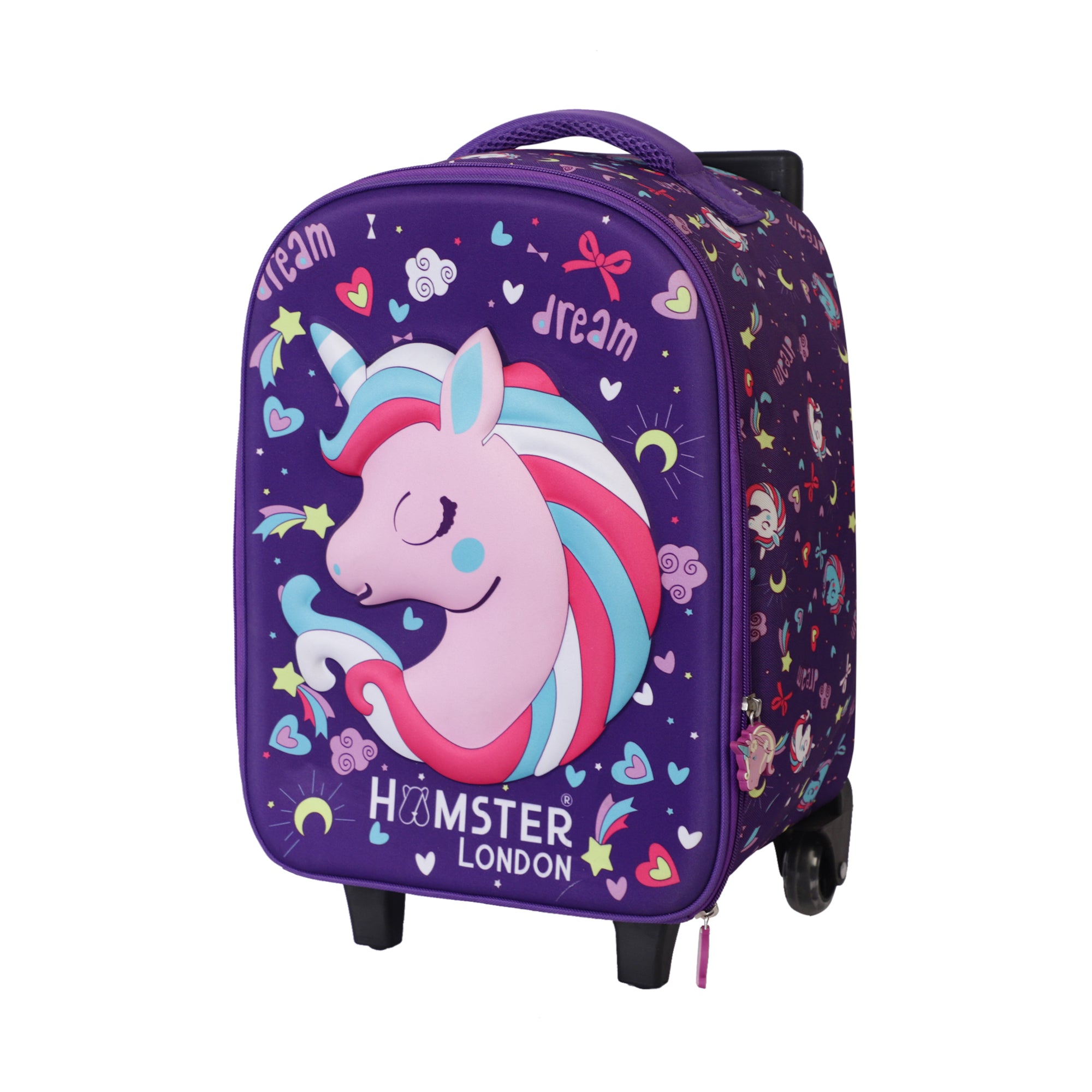 HL BTS Jumbo  Suitcase Purple Unicorn