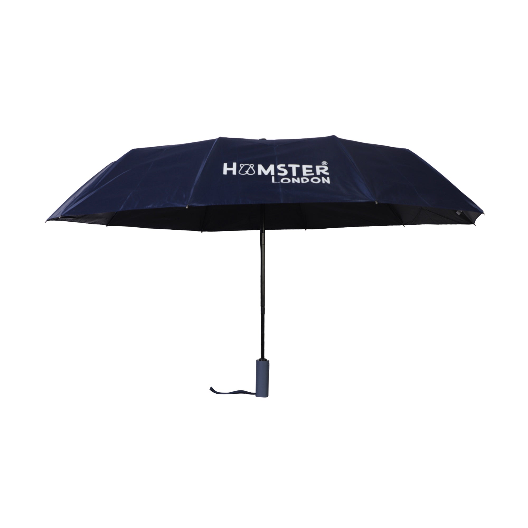 Hamster London Colored Handle Auto Umbrella Blue