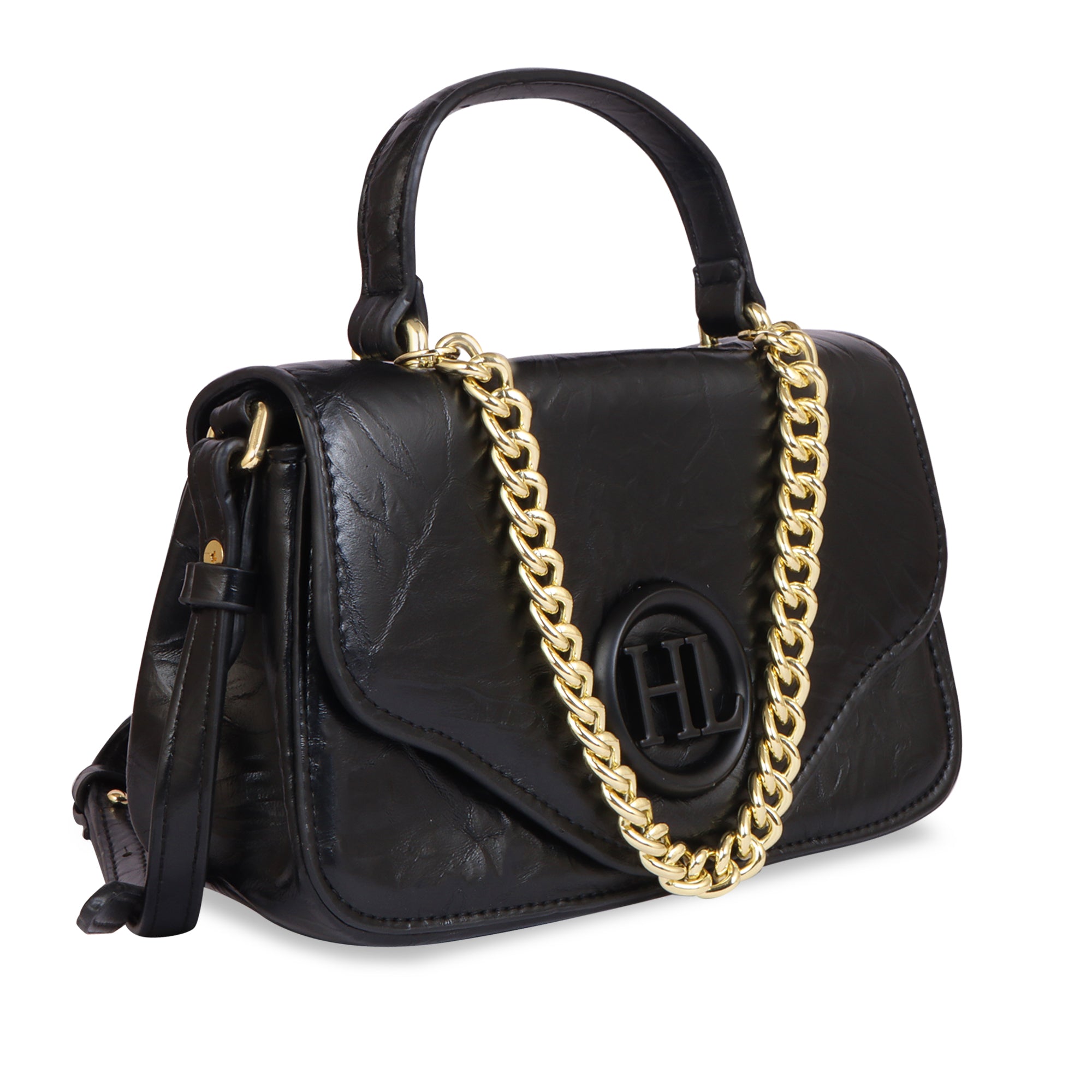 Hamster London Pastel Promise Sling Hand Bag Black