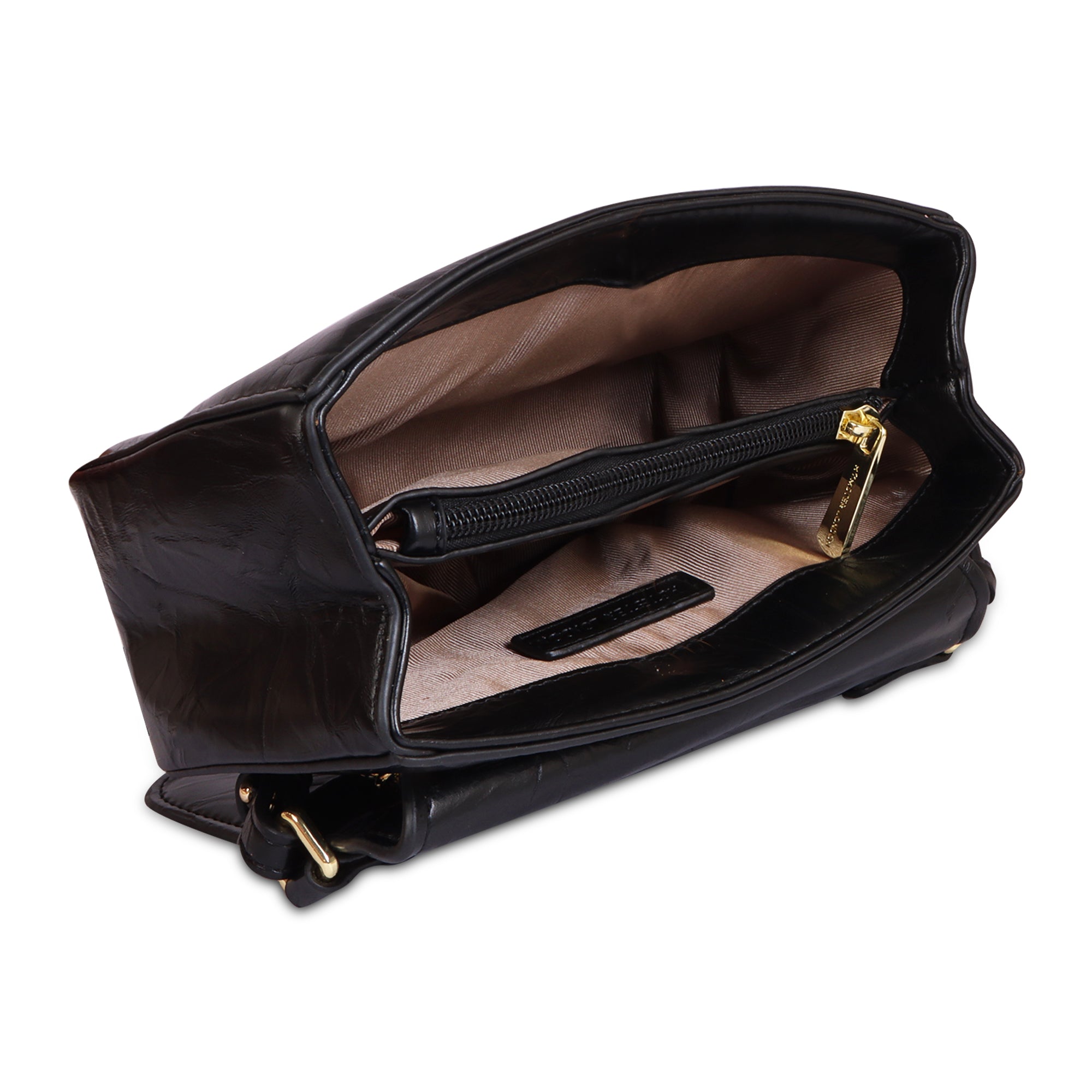 Hamster London Pastel Promise Sling Hand Bag Black