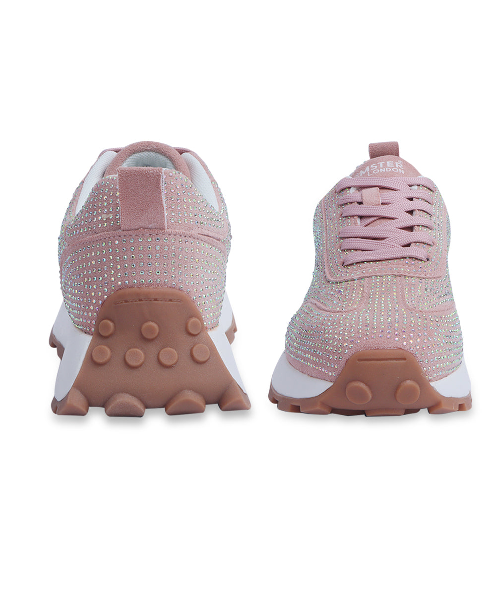 Hamster London Love Stone Pink Sneakers