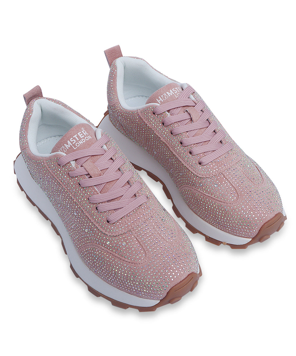 Hamster London Love Stone Pink Sneakers