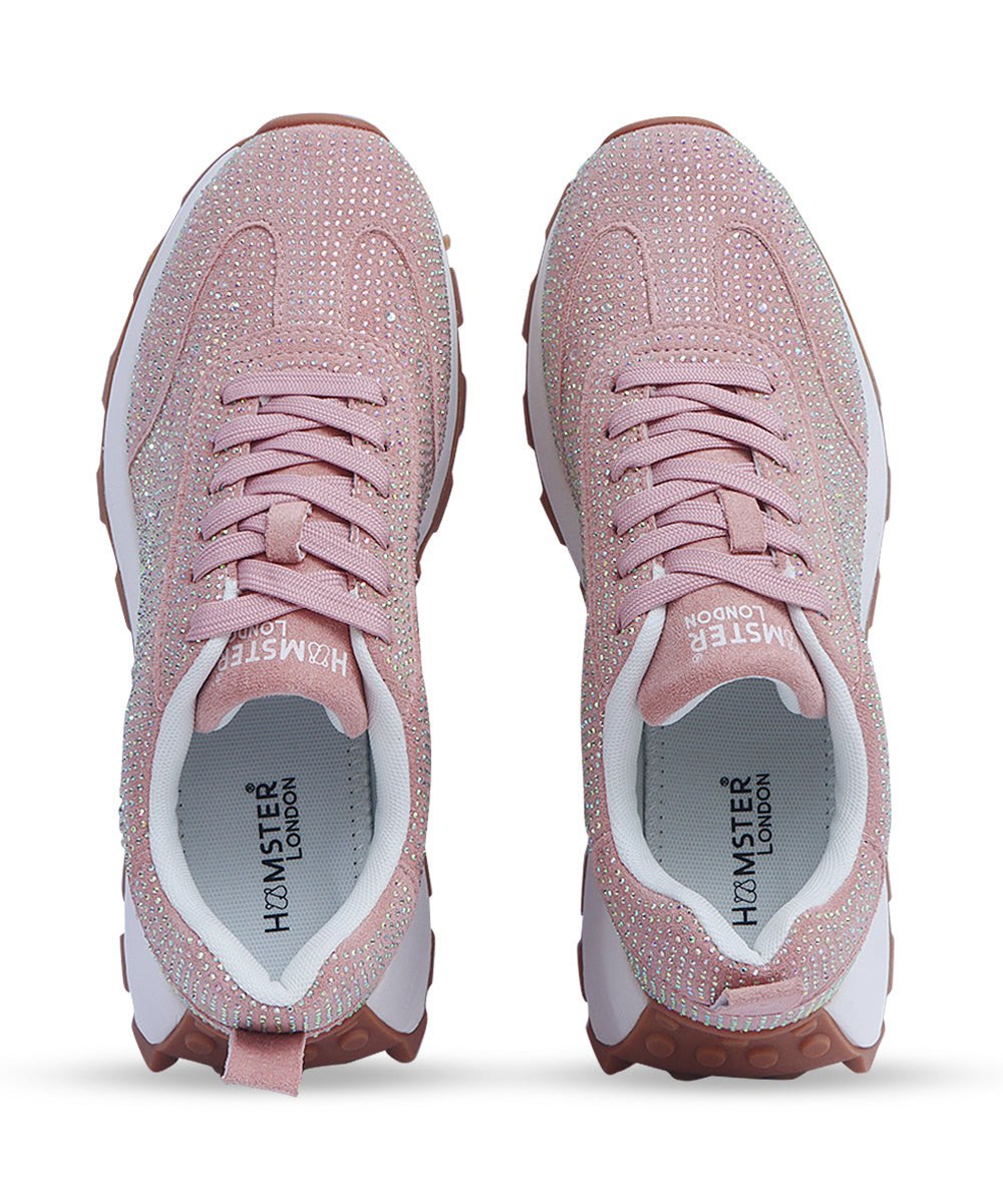 Hamster London Love Stone Pink Sneakers