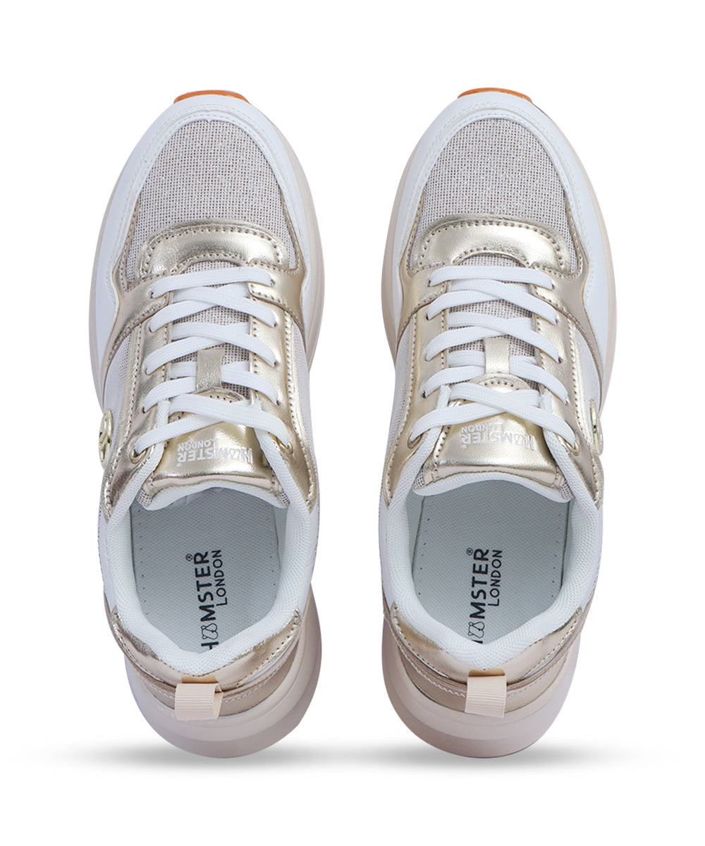 Hamster London Signature Gold Sneakers