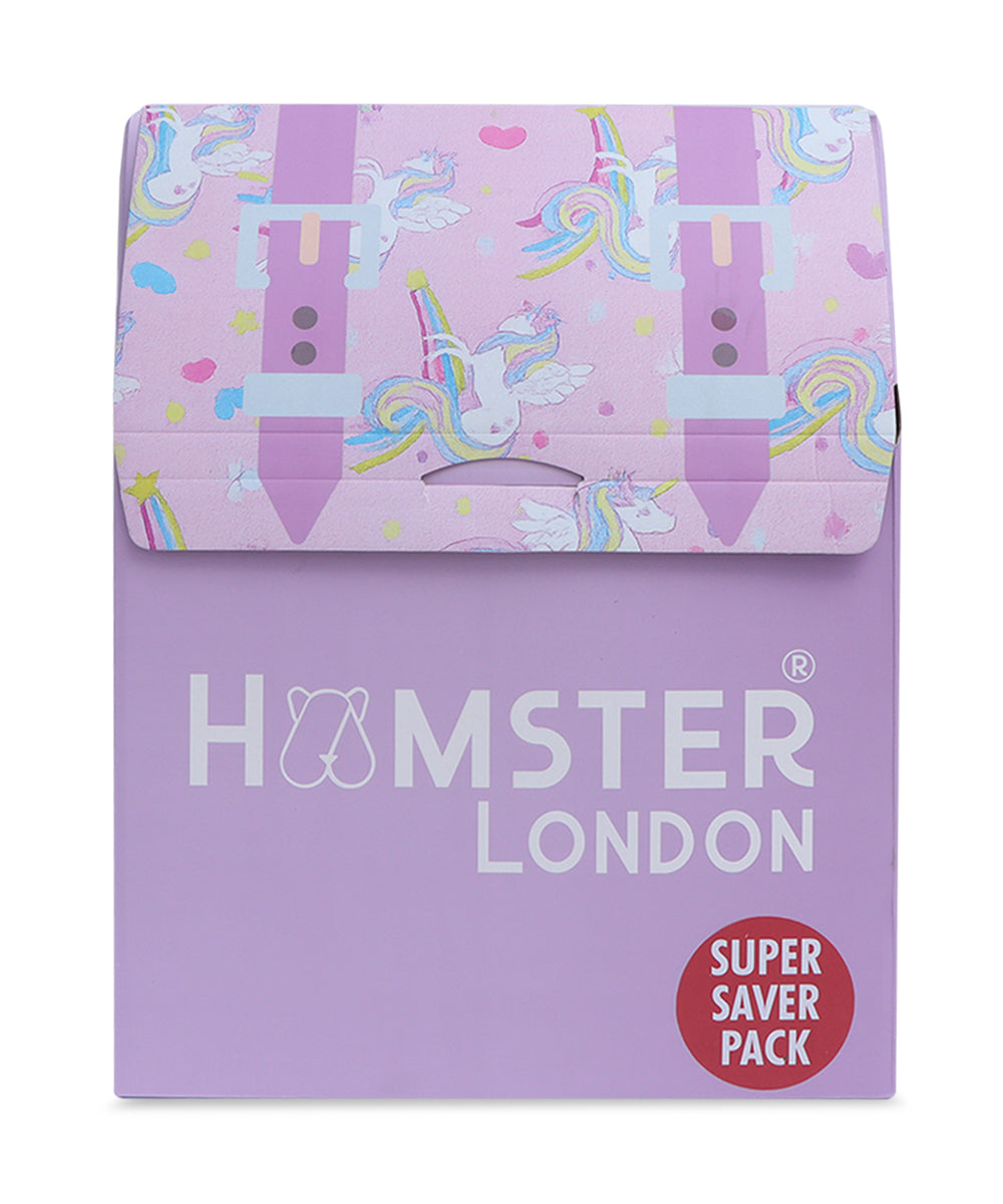 Hamster London School Bundle Perky Unicorn Backpack + Sling + Pouch + Sipper