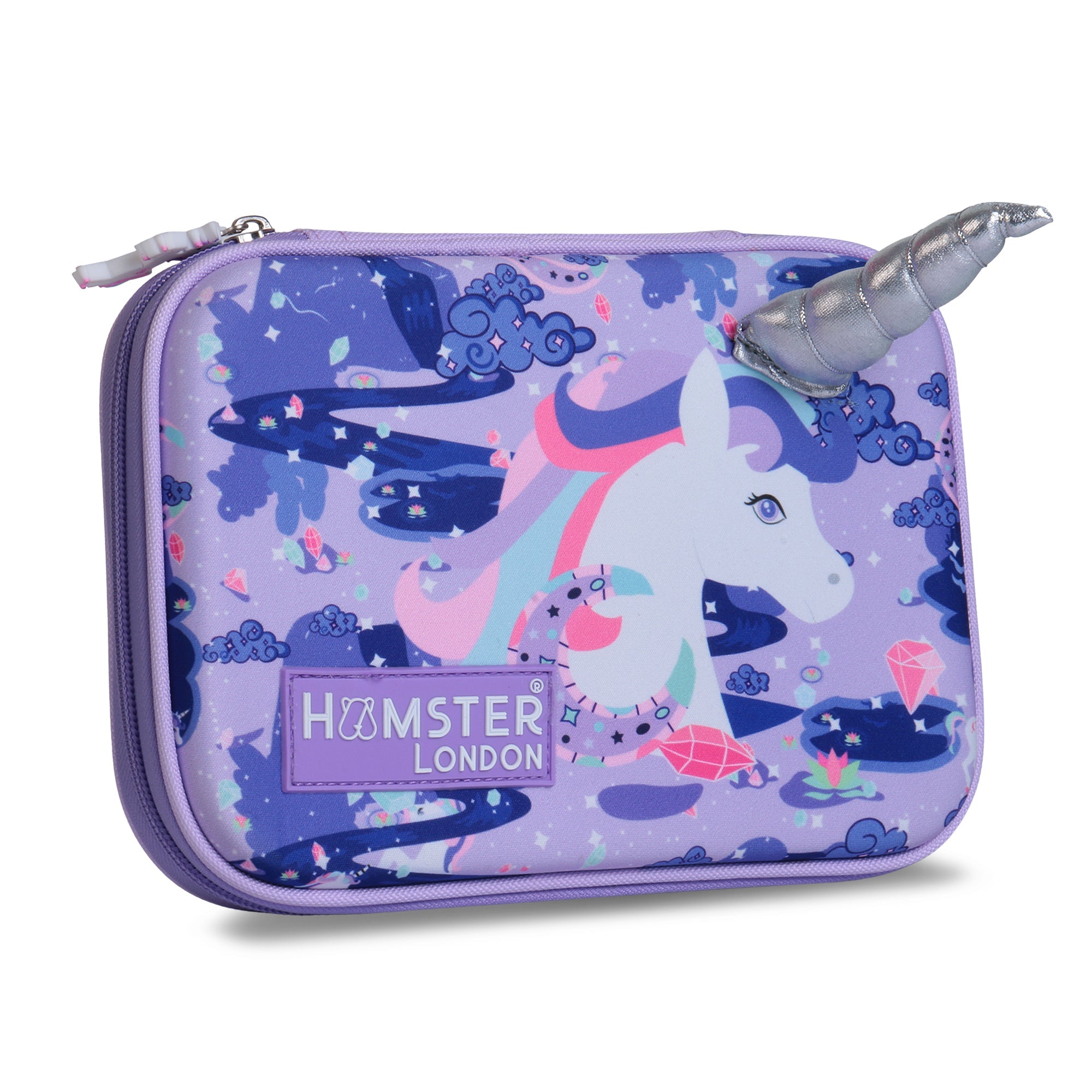 Hamster London Gift Hamster ( Magical Unicorn Hardcase + Lunch bags , Neon Bottle Unicorn , LED Band Mermaid Sea Watch , Star Key Chin )