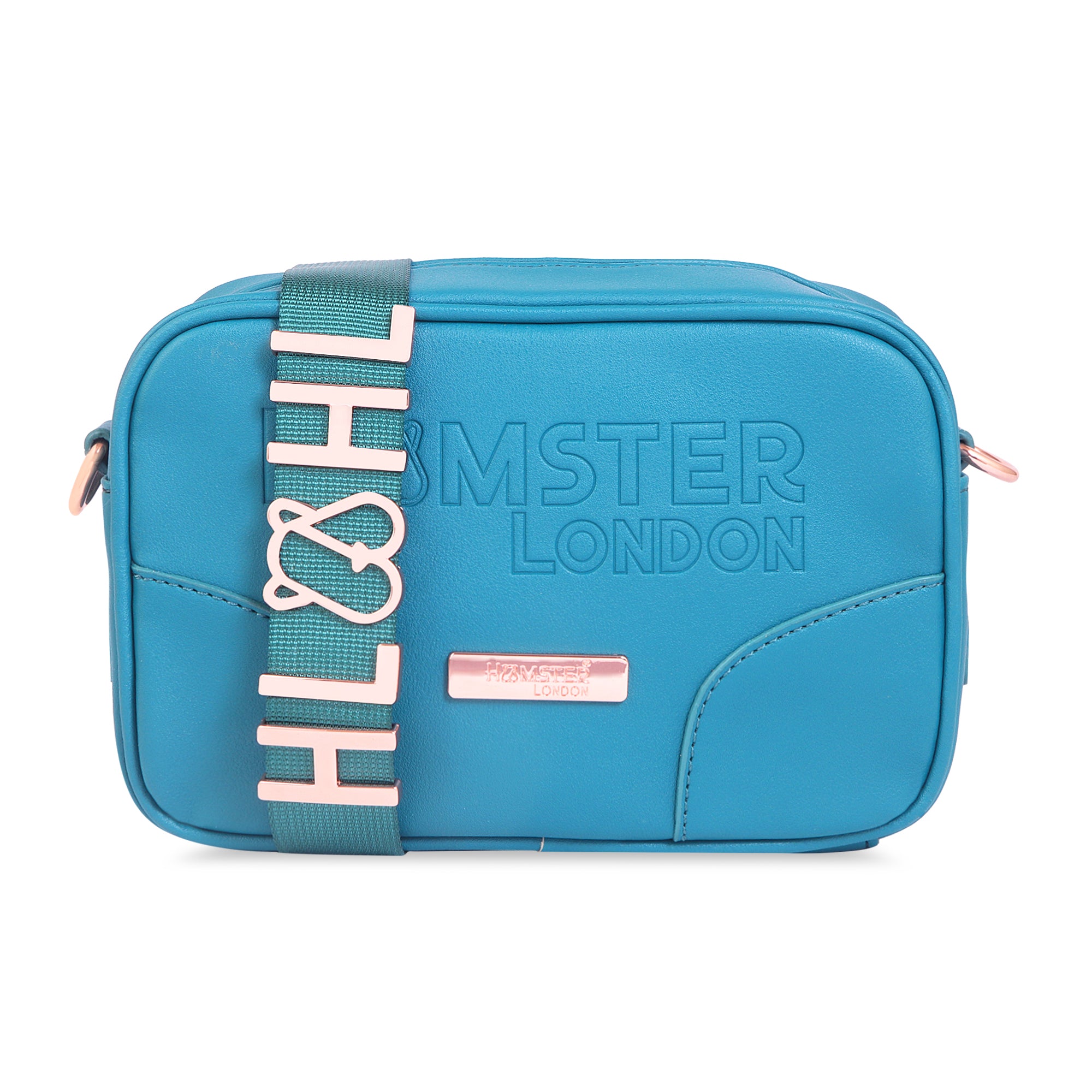 Hamster London Melissa Nova Cross Body Sling Bag Teal
