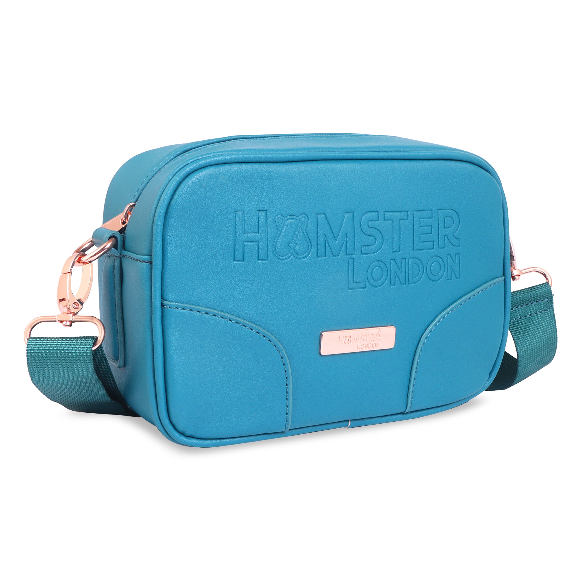 Hamster London Melissa Nova Cross Body Sling Bag Teal
