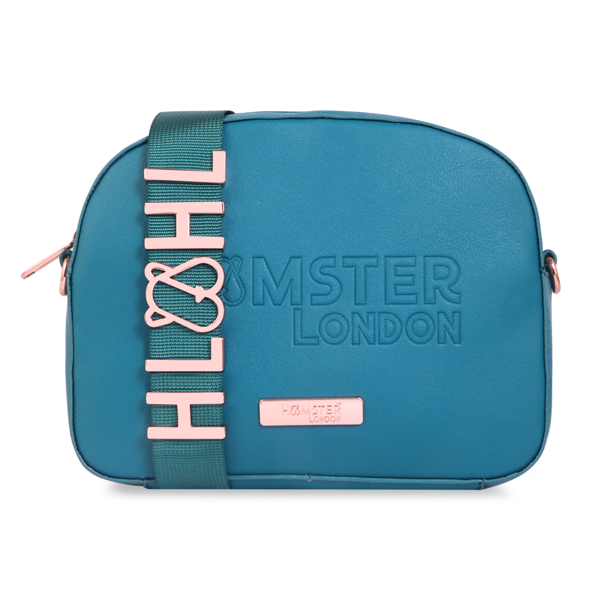 Hamster London Melissa Luna Cross Body Sling Bag Teal