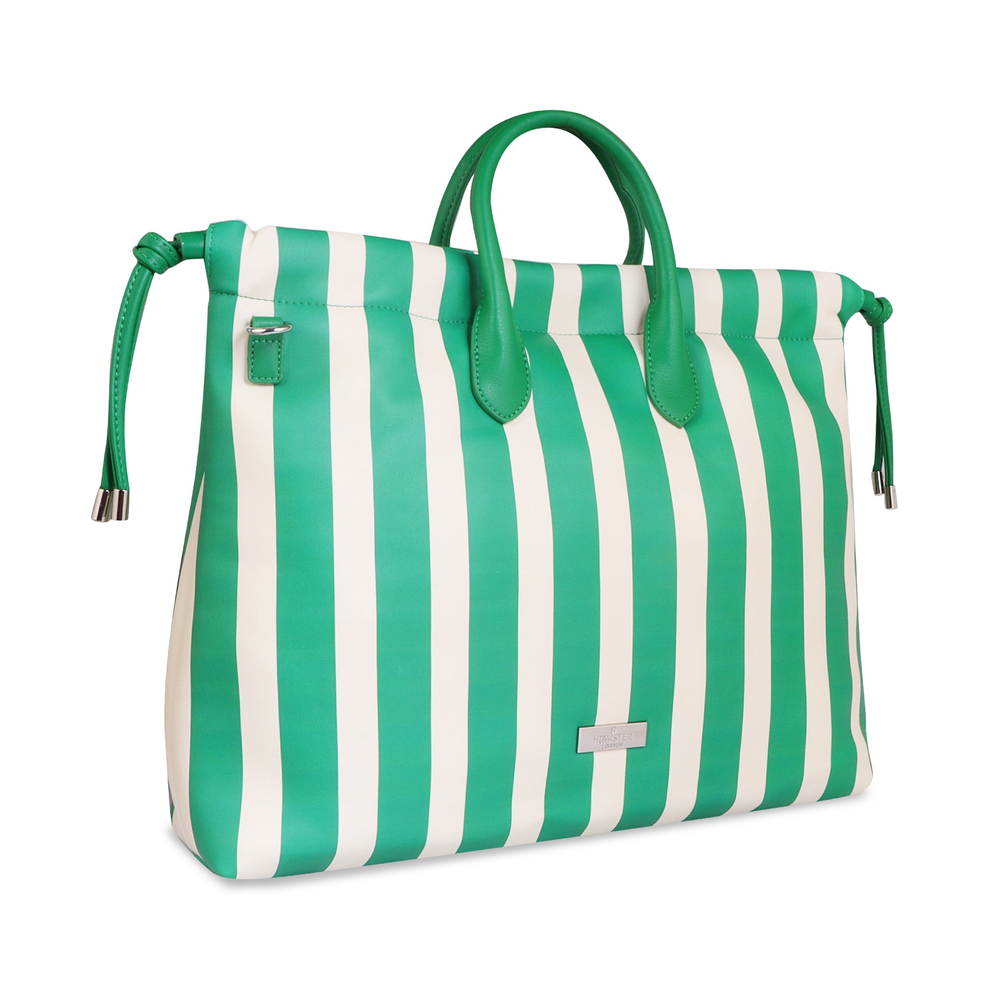 Hamster London Urban Eden Ella Tote Bag Green/White