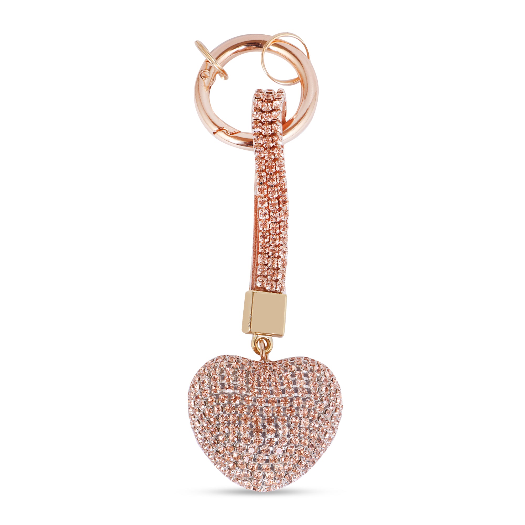 Hamster London Trinkets Heart Key Charm Gold
