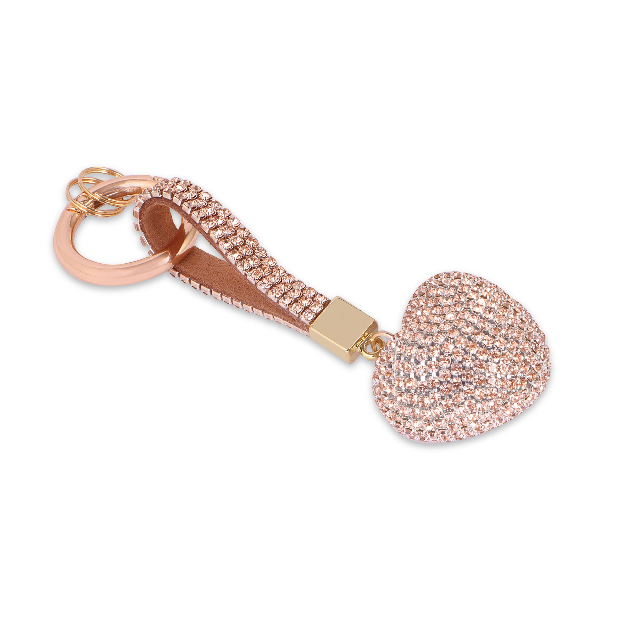 Hamster London Trinkets Heart Key Charm Gold