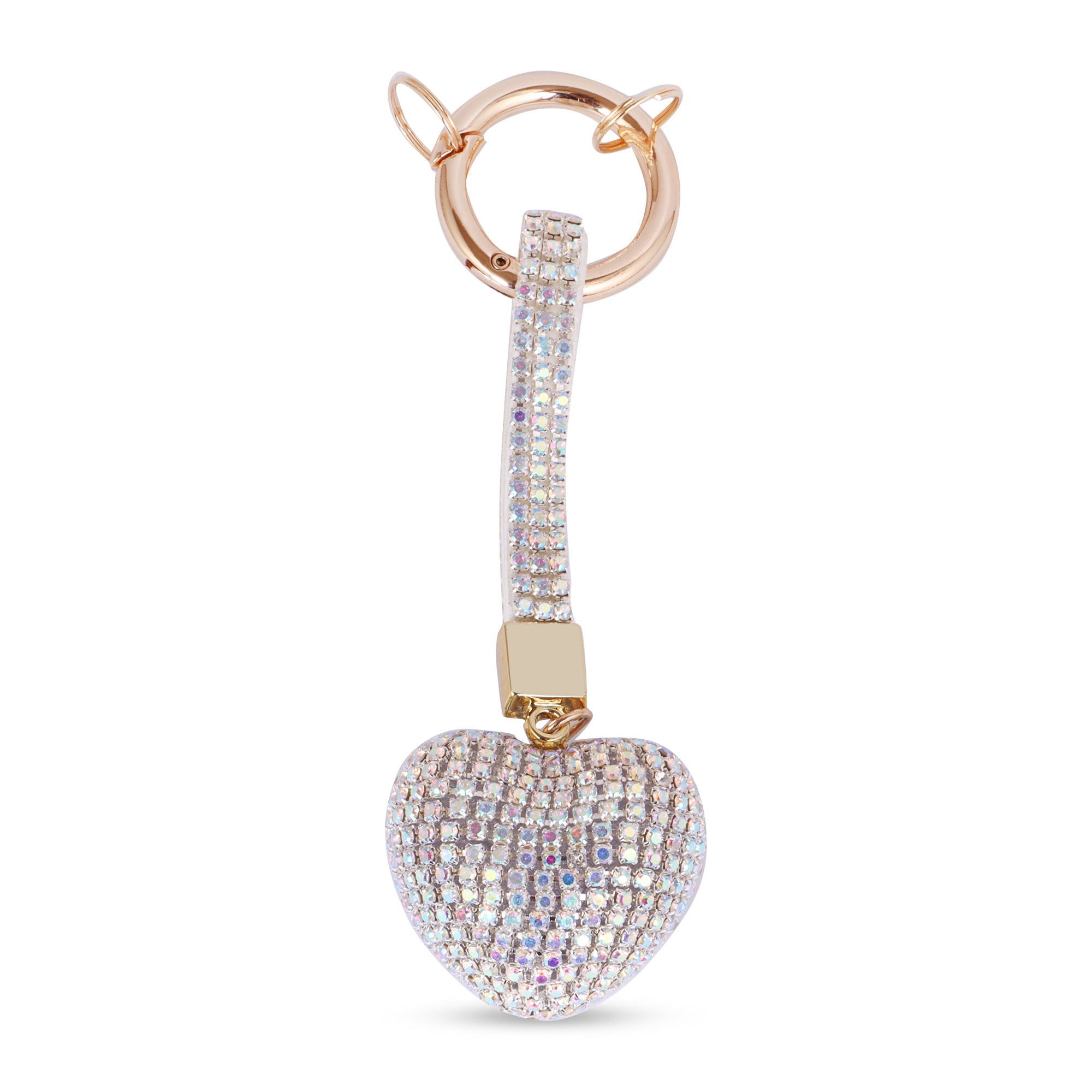 Hamster London Trinkets Heart Silver Key Charm