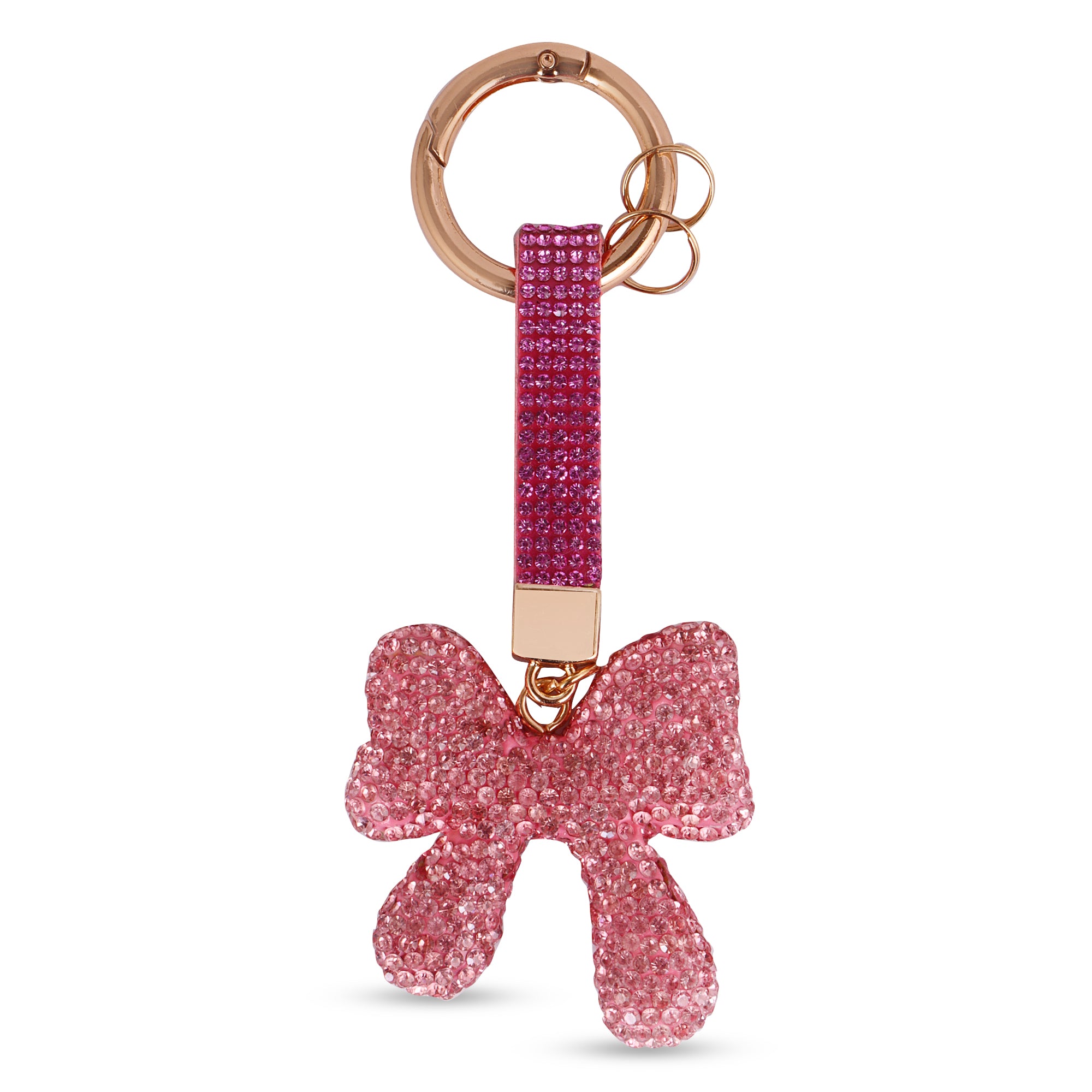 Hamster London Trinkets Bow Key Charm Pink