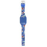 Silicon Digital LED Band Gamer Blue Watch
