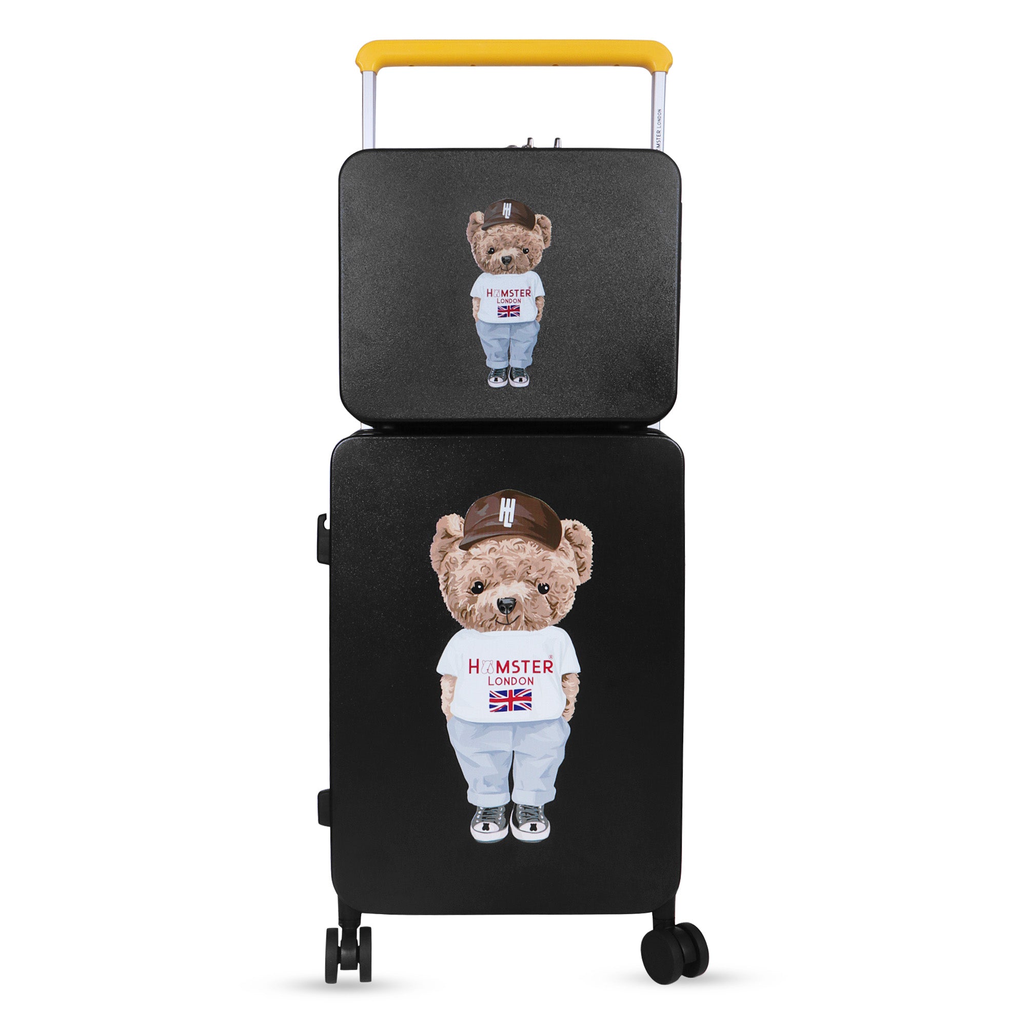 Hamster London Ted H Luggage Combo Black – 20in + 14in