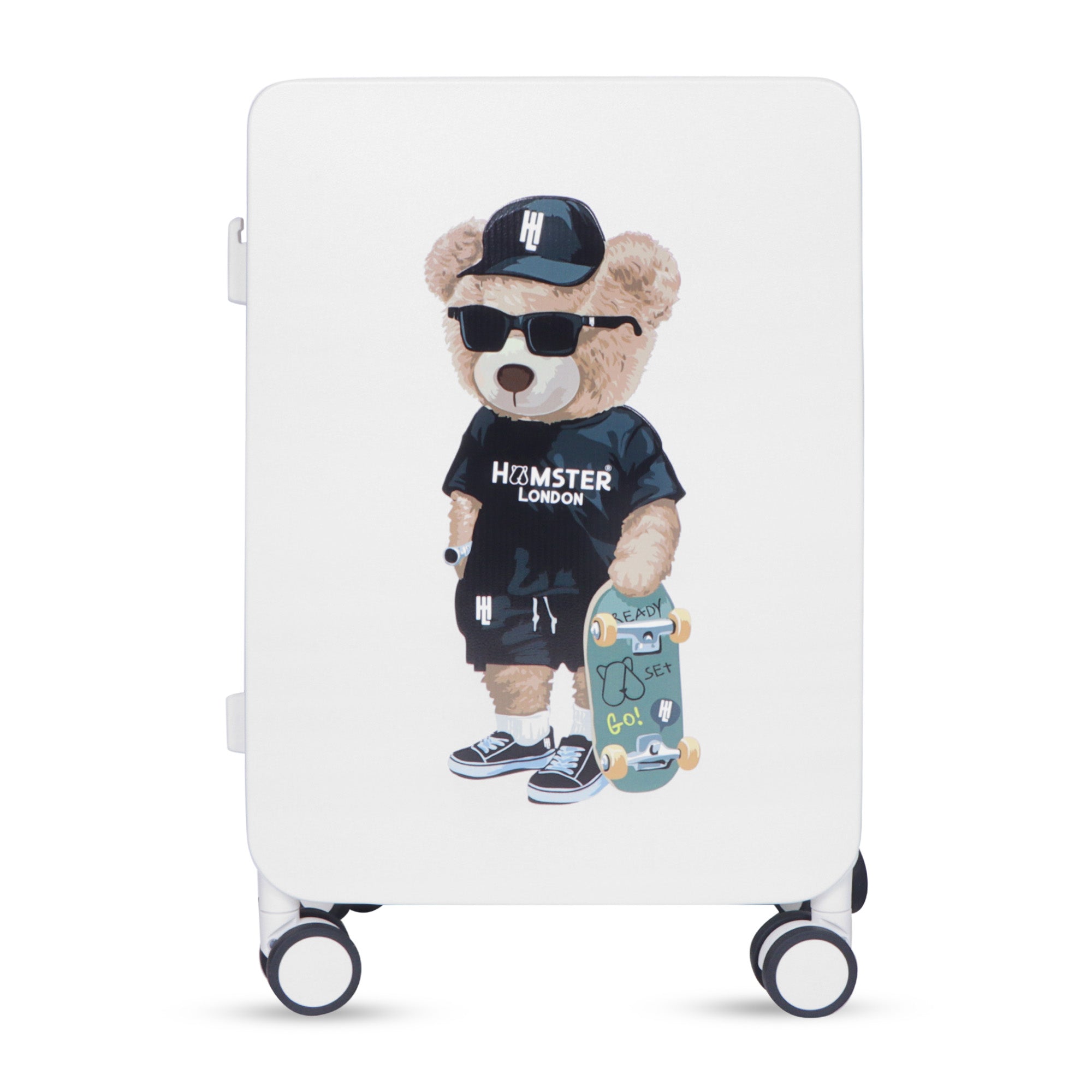 Hamster London Ted H Luggage Combo White – 20in + 14in