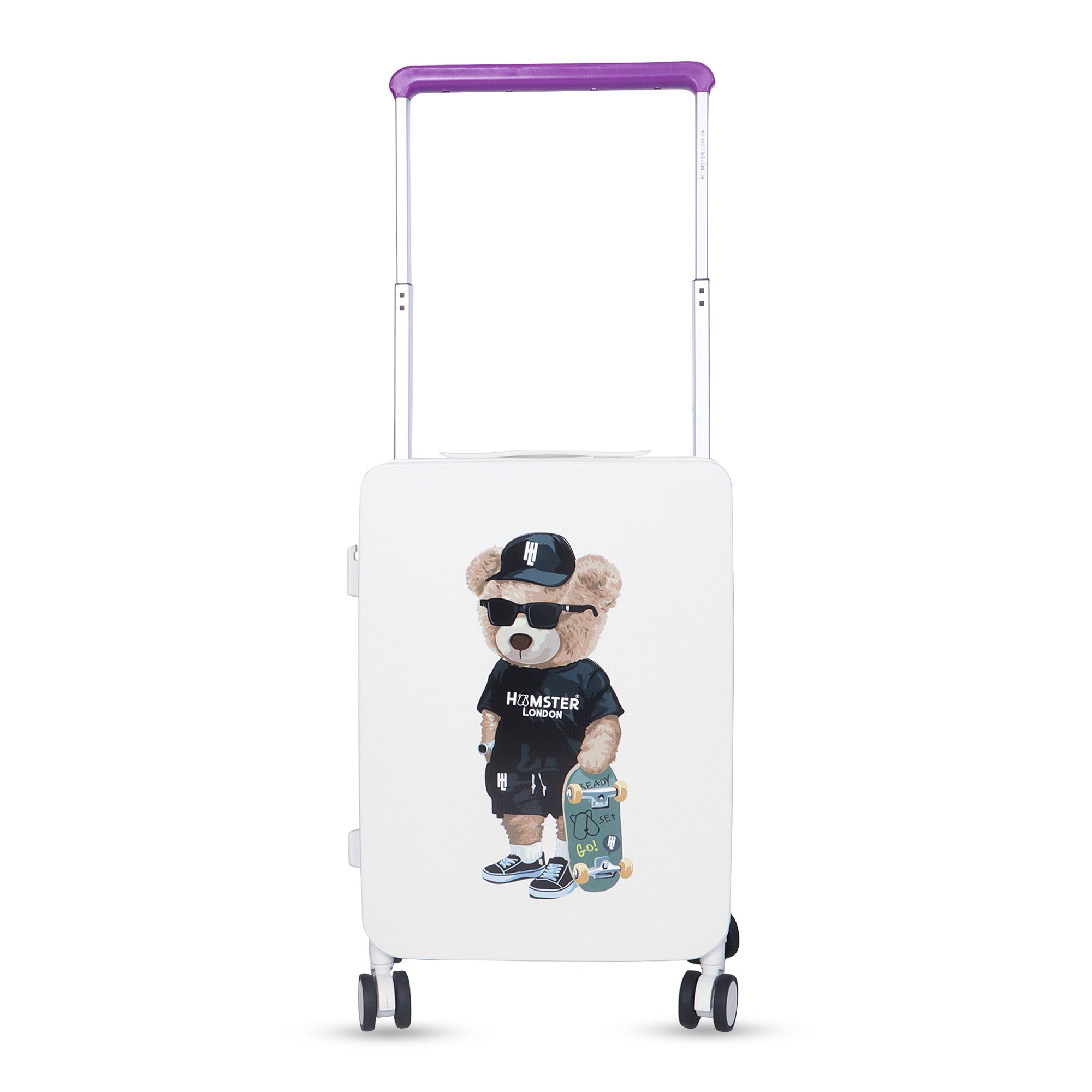 Hamster London Ted H Luggage Combo White – 20in + 14in