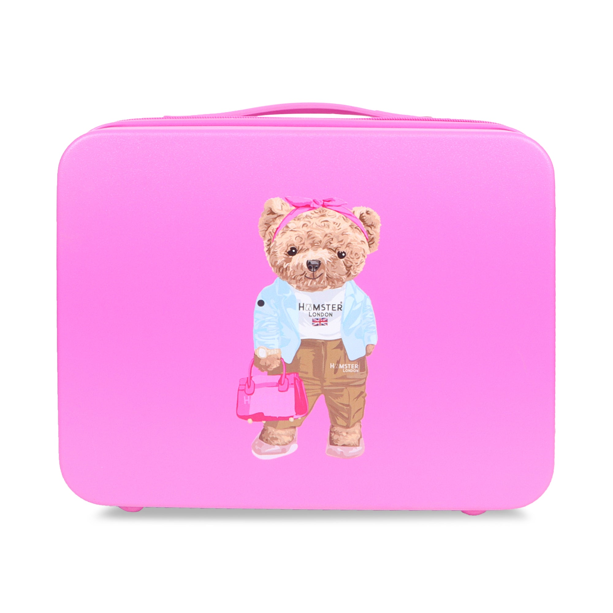 Hamster London Ted H Holiday Luggage Pink 14in (Hand Carry)