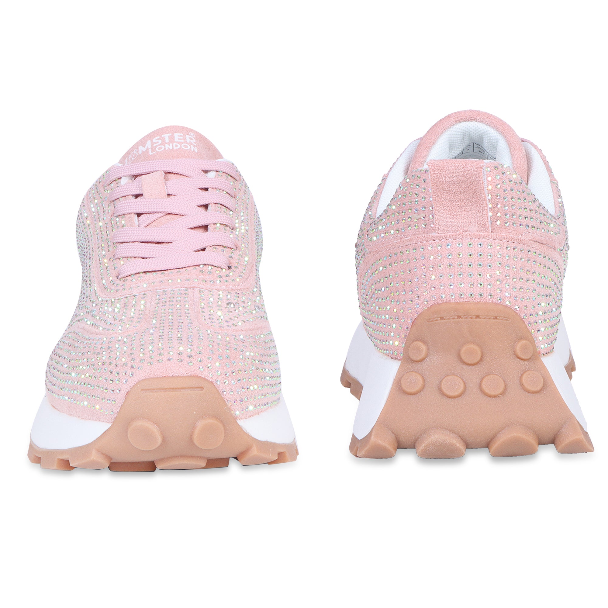 Hamster London Love Stone Pink Sneakers