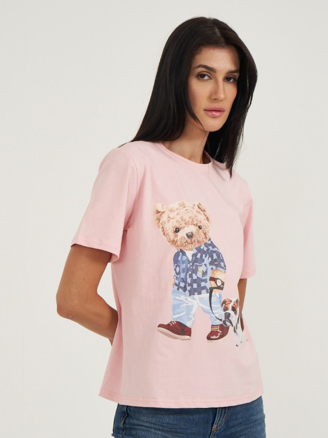 Hamster London Ted H's Best Friend T-Shirt Pink & Lowers Set