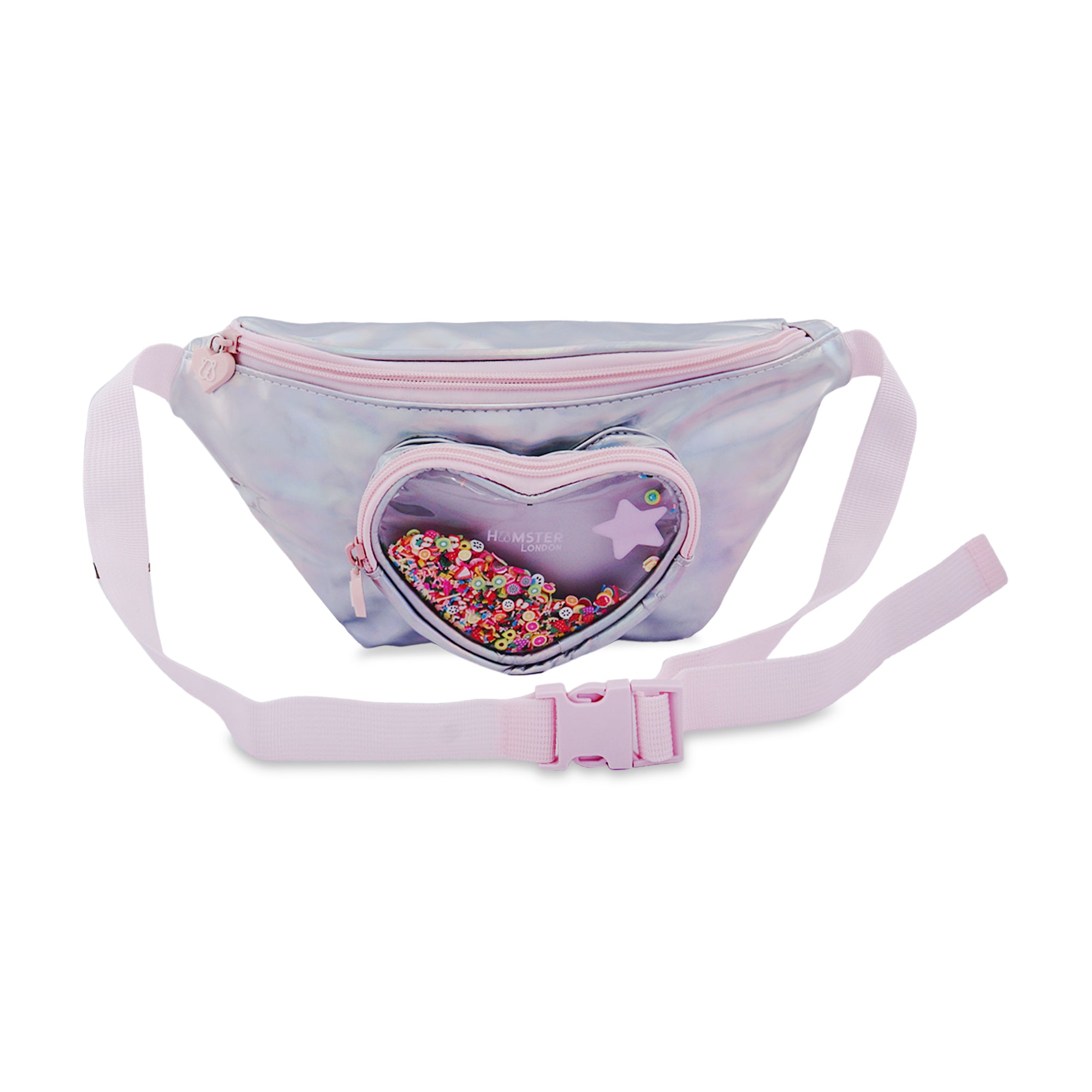 Hamster London Heart Star Waist Bag Pink