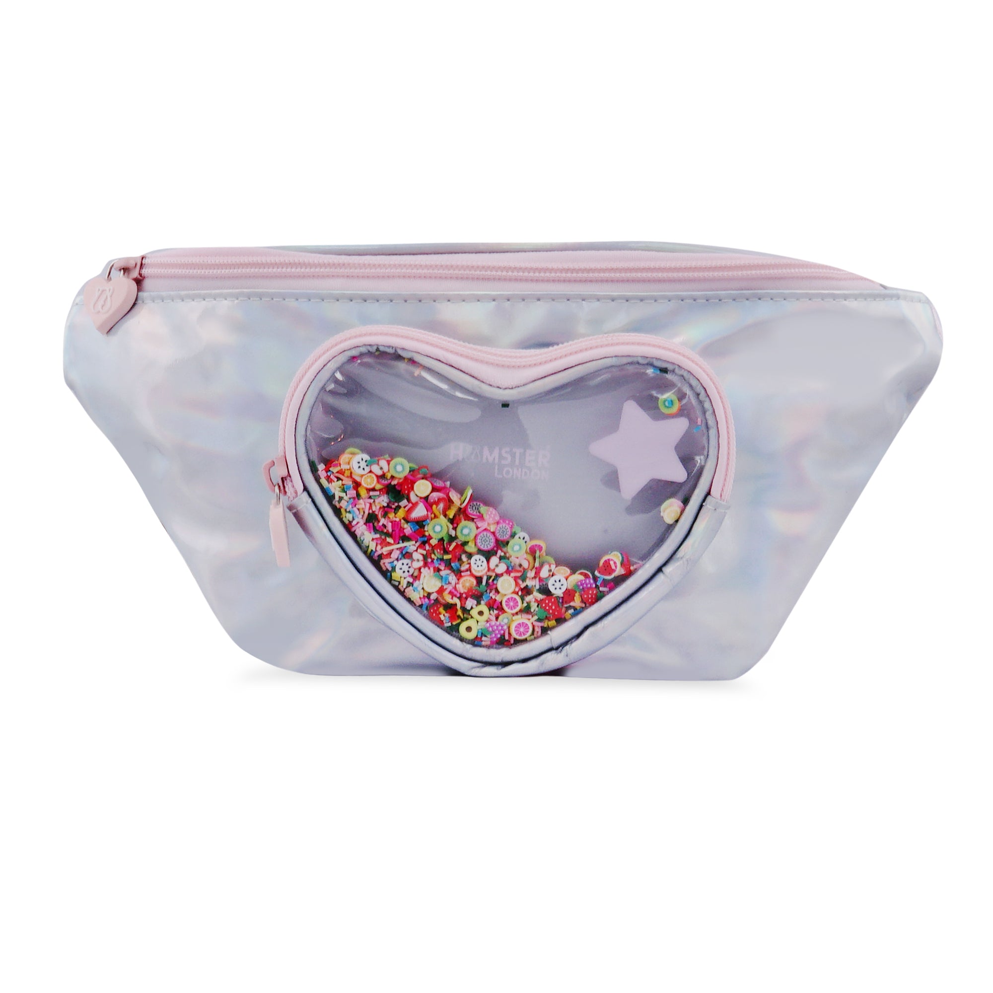 Hamster London Heart Star Waist Bag Pink