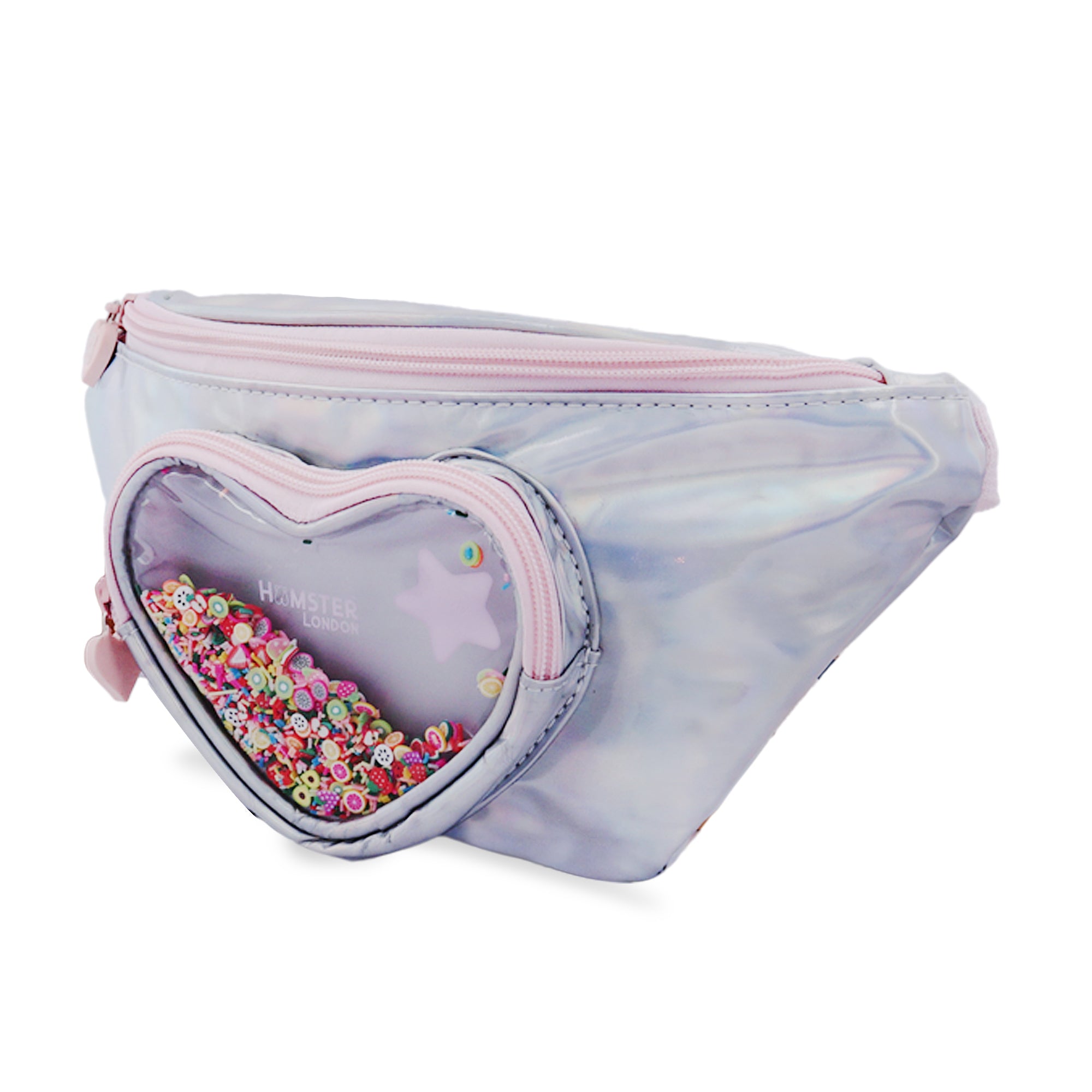 Hamster London Heart Star Waist Bag Pink