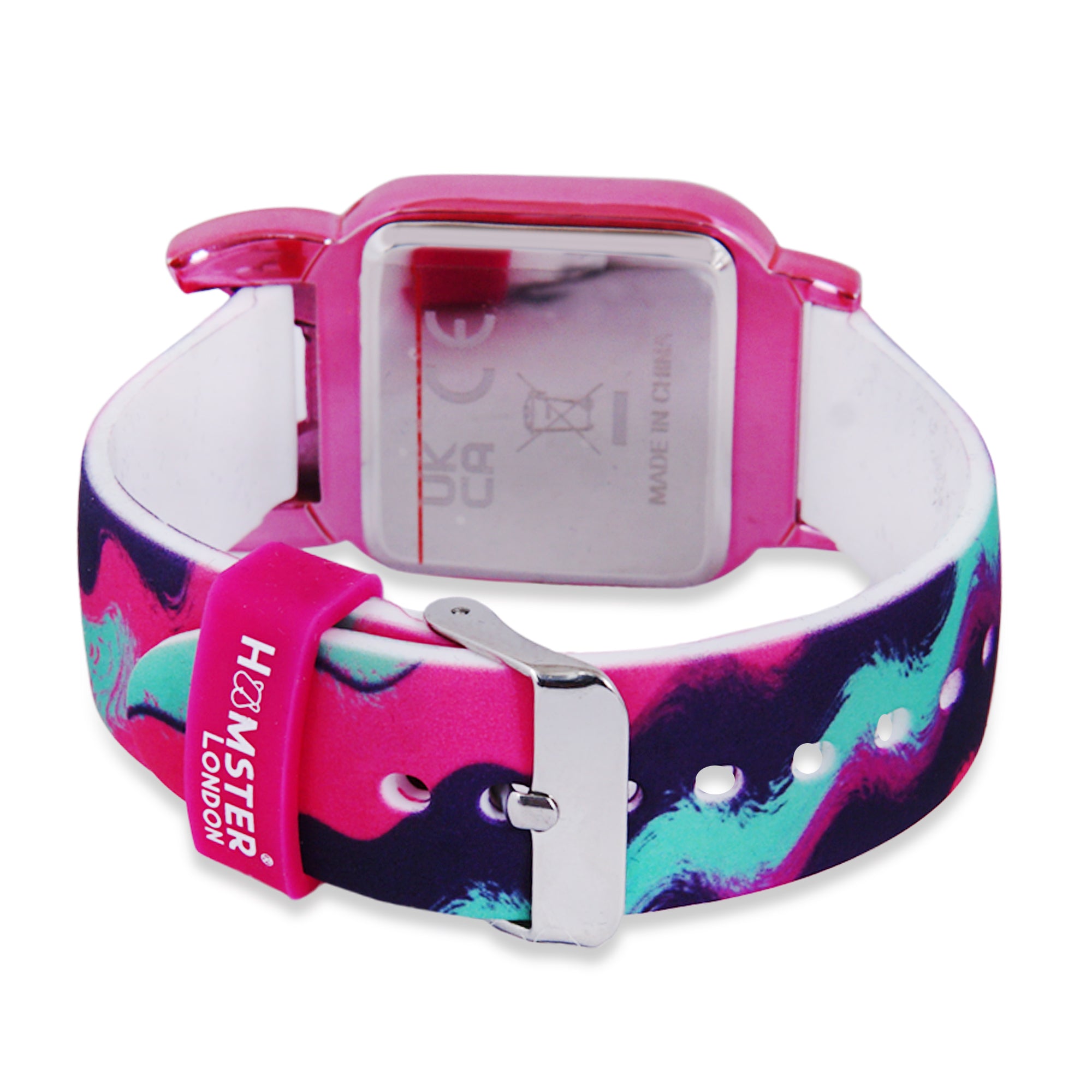 Hamster London Unicorn Metal Horn Swirl Digital Watch