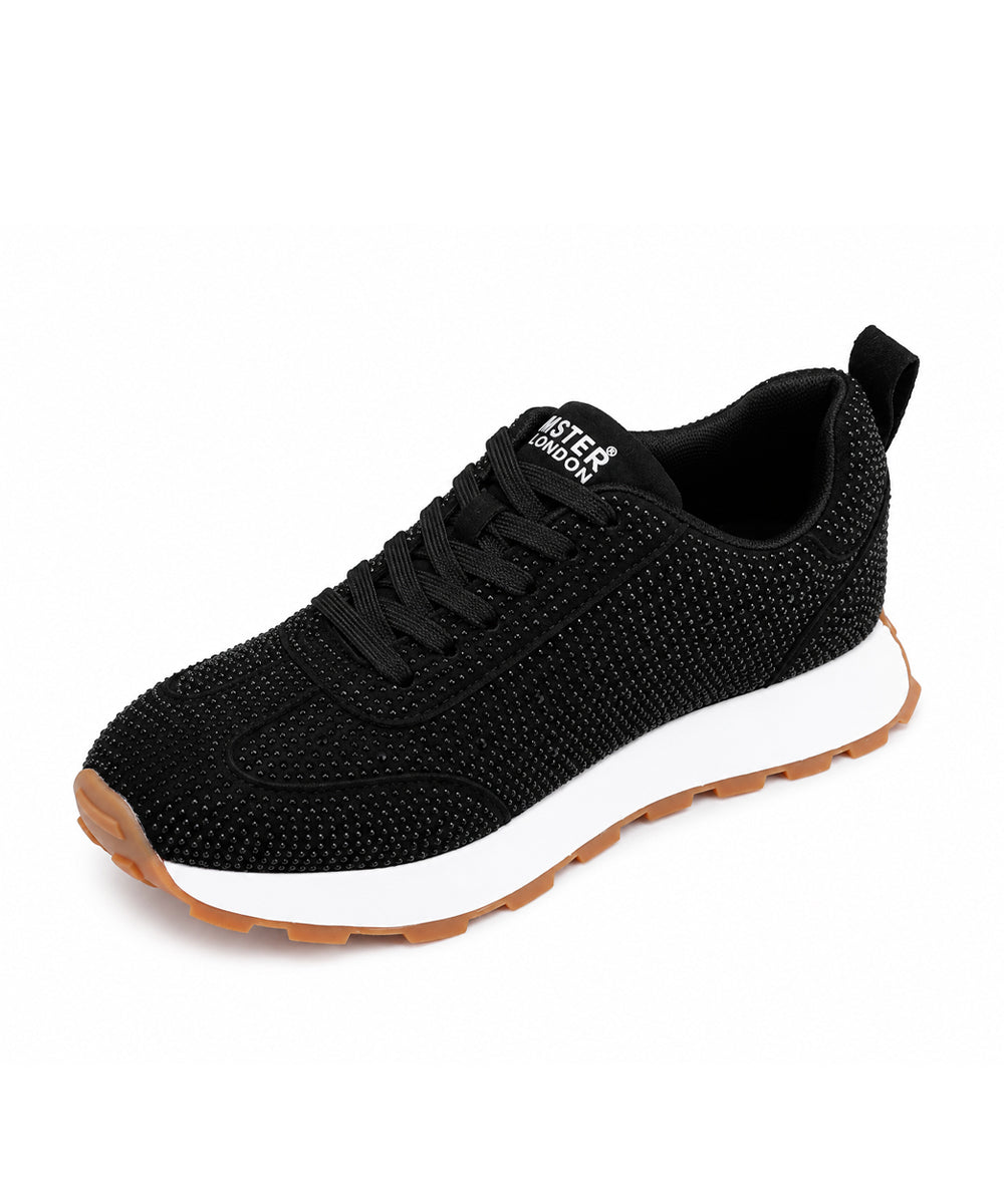 Hamster London Love Stone Black Sneakers