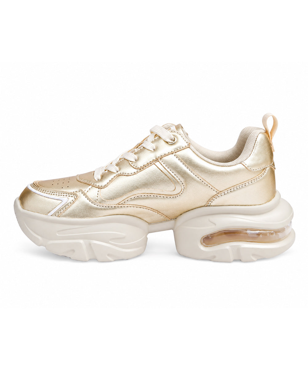 Hamster London Matte Gold Party Sneakers
