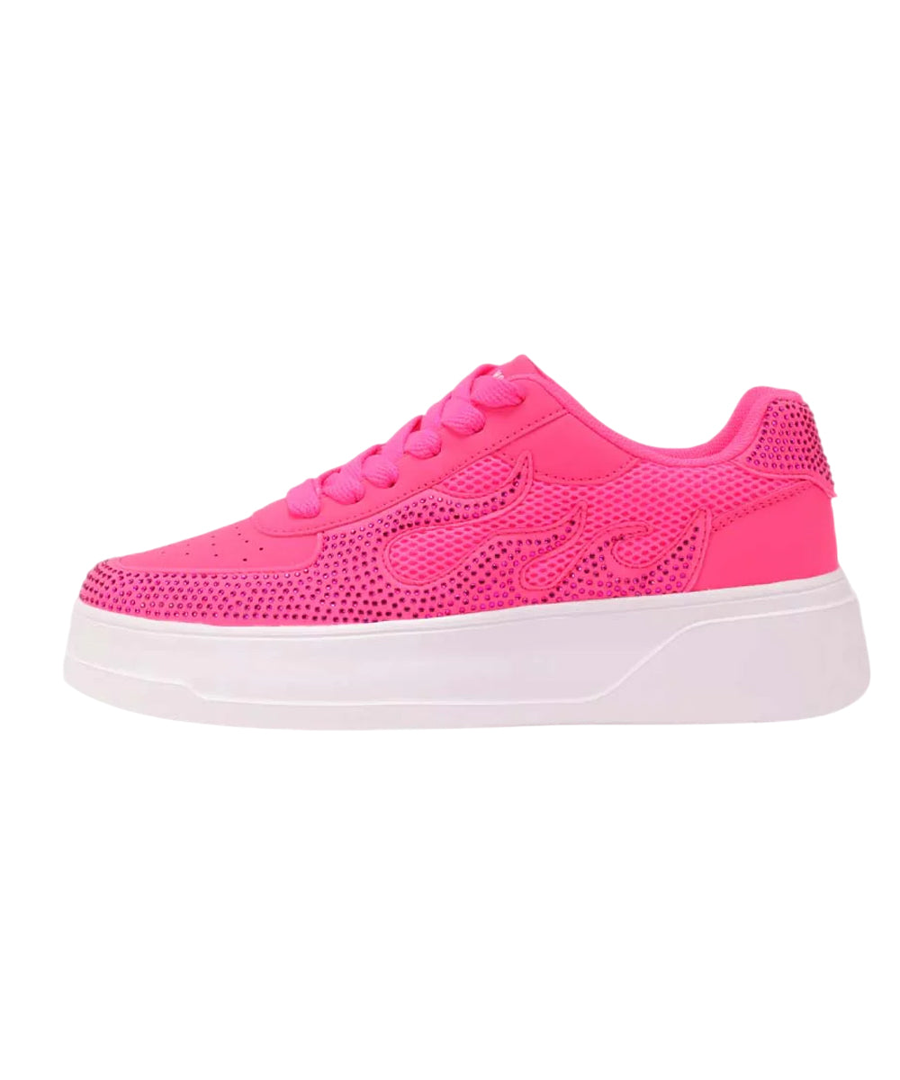 Hamster London Marcella Fire Hot Pink Party Sneakers