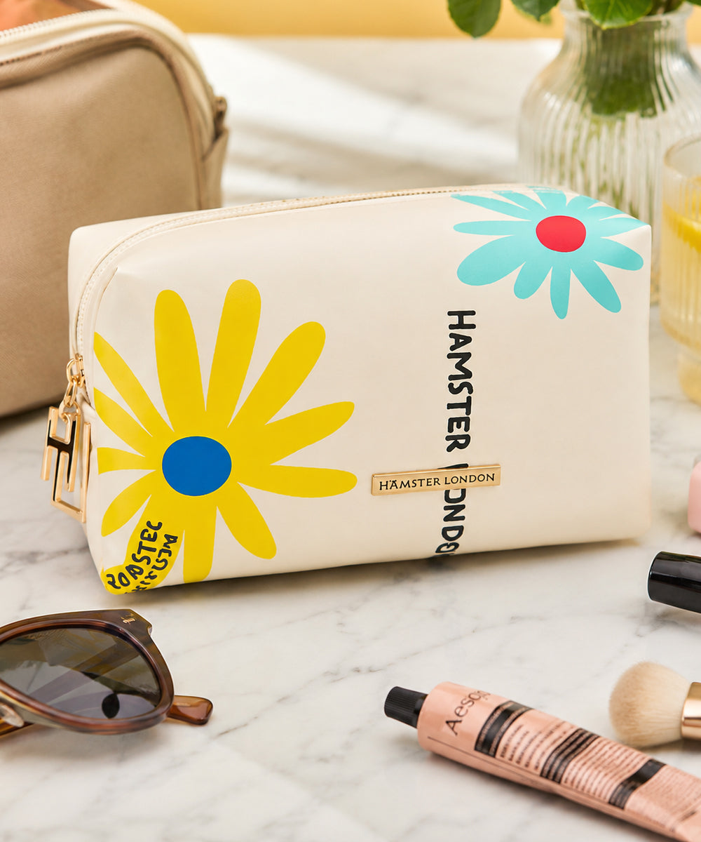 Hamster London Blush Satin Beauty Pouch