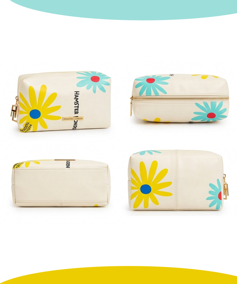 Hamster London Blush Satin Beauty Pouch