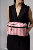 Hamster London Blush Strip Vanity Case