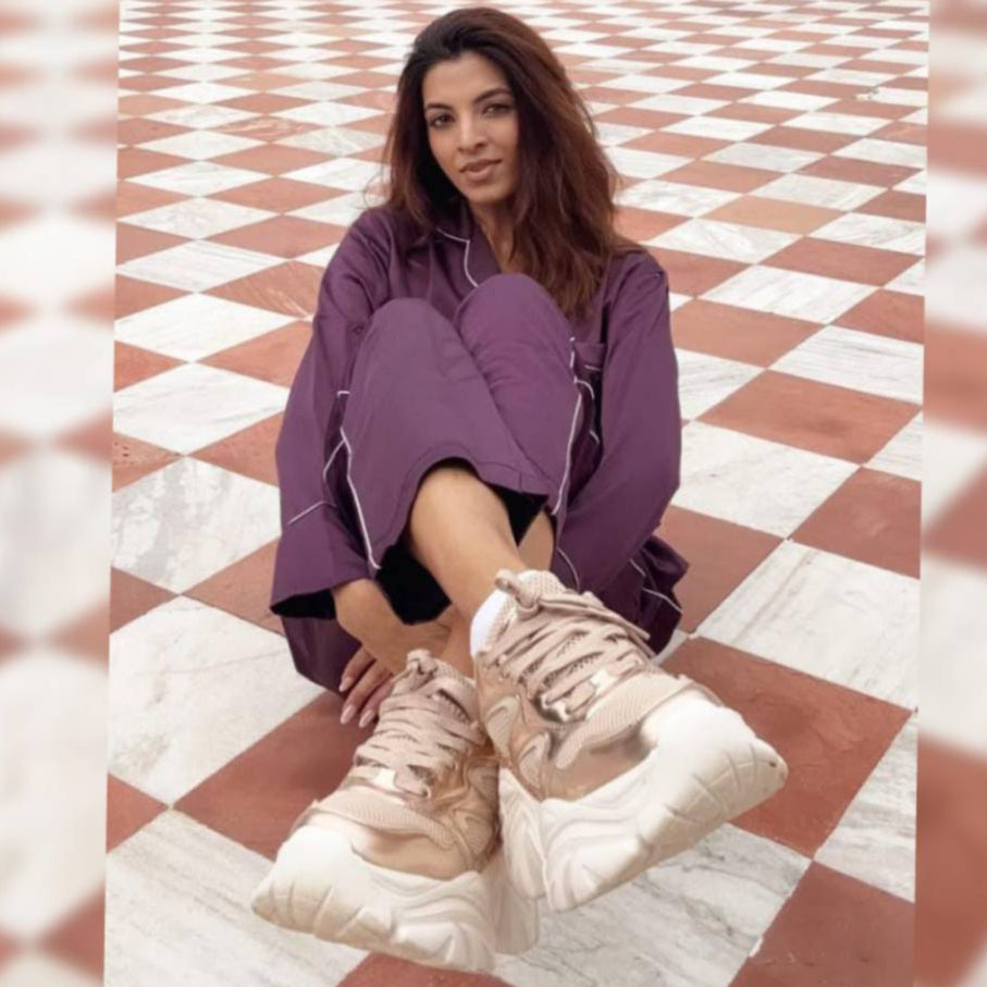 Hamster London Performer Rose Gold Sneakers
