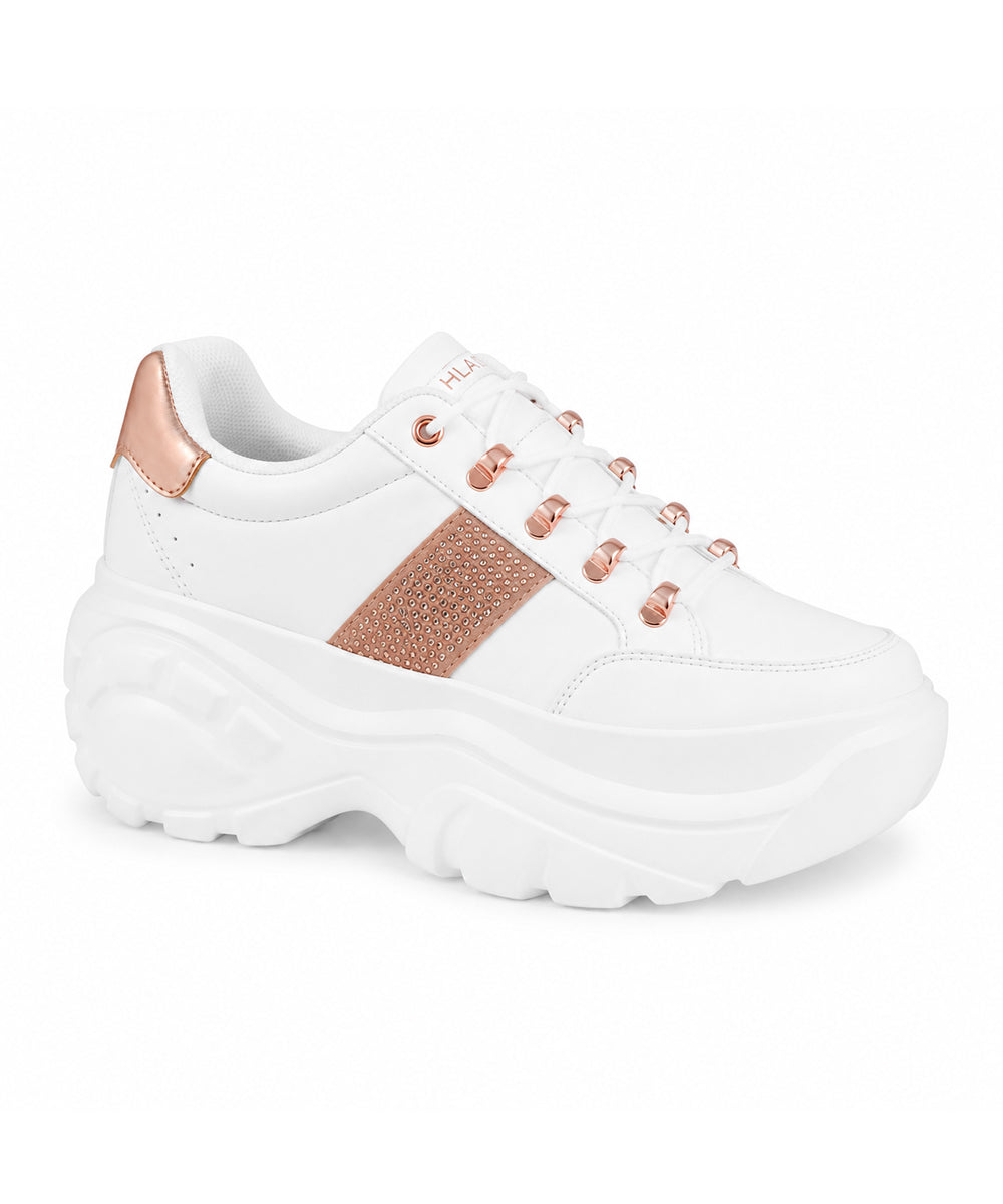 Hamster London Heli Gold Stripe Party Sneakers
