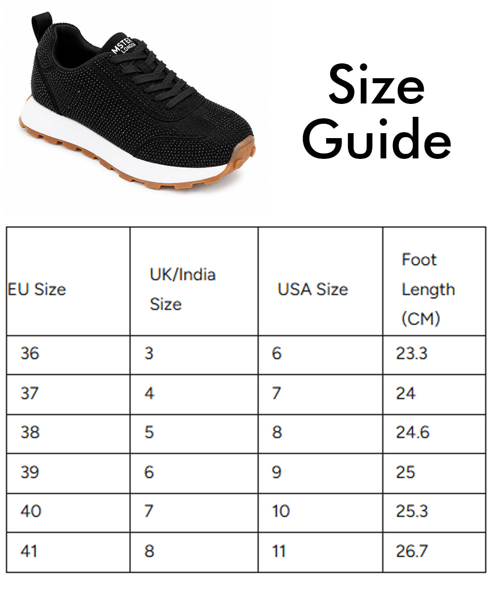 Hamster London Love Stone Black Sneakers