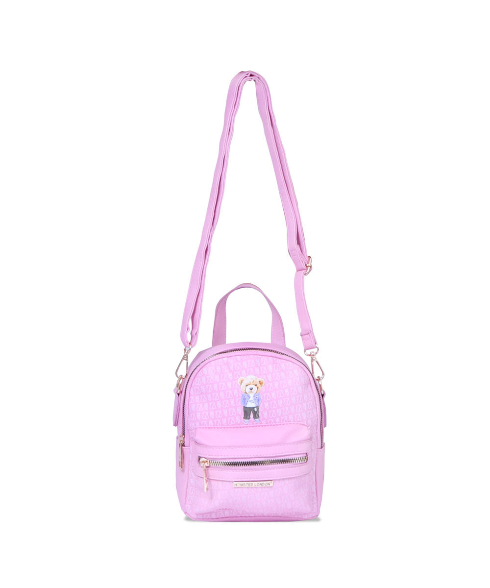 Hamster London Ted H Limited Edition Mini Satchel Bag Light Pink