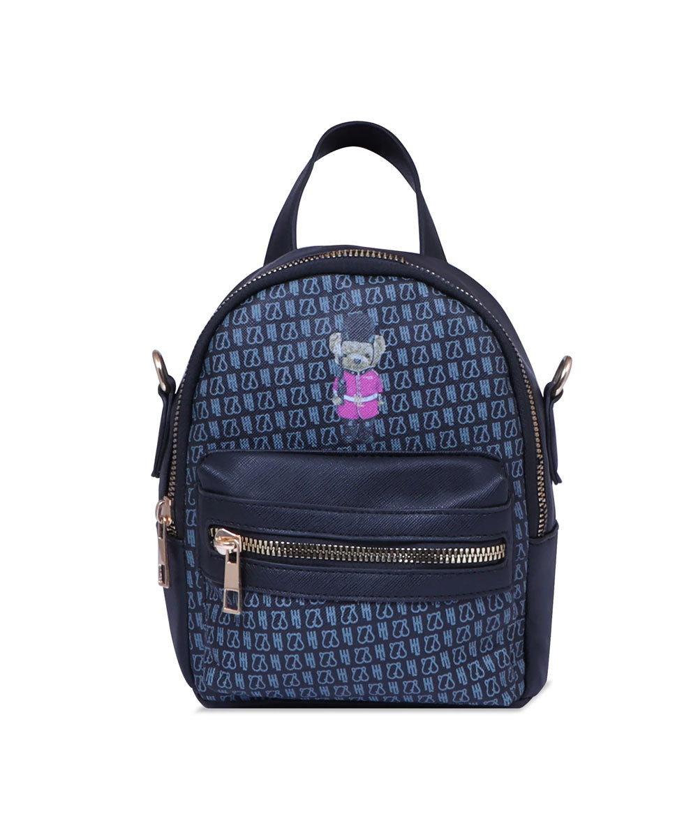 Hamster London Ted H Limited Edition Mini Satchel Bag Black