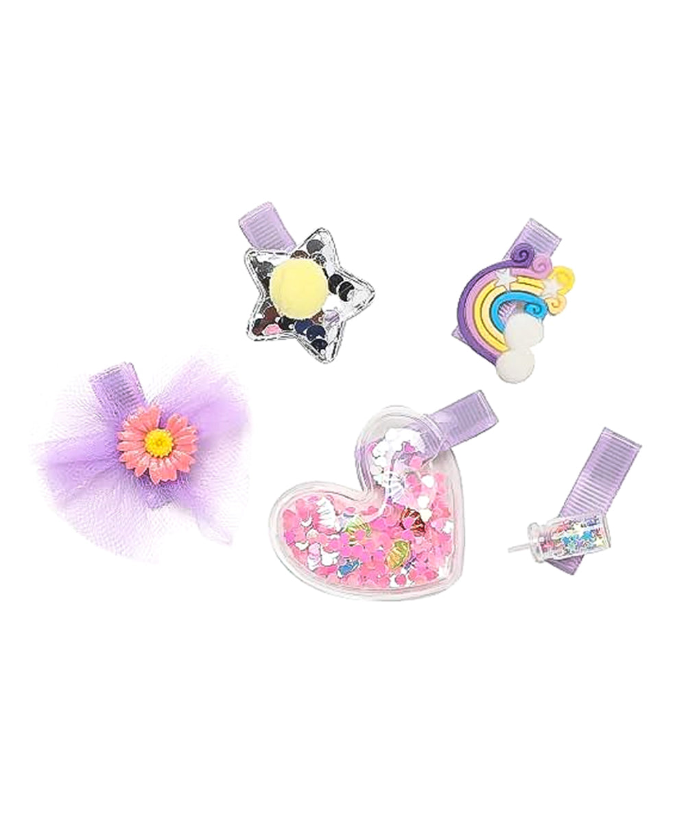 Hamster London Unicorn Backpack Gift Set with Mini Backpack, Unicorn Sipper & Hair Clip – Lavender