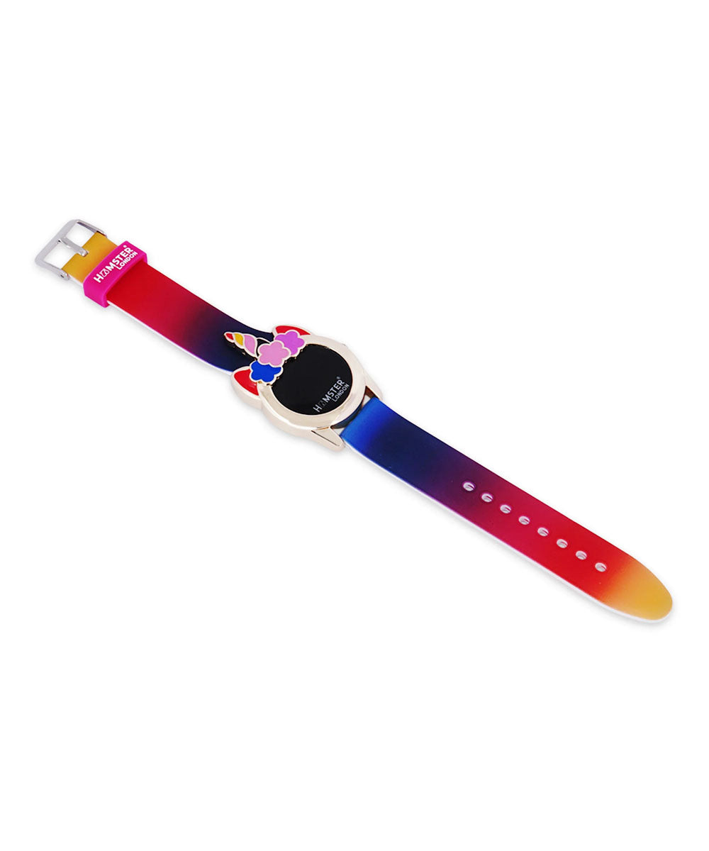 Hamster London Unicorn Princess Metal Flurry Pink Watch